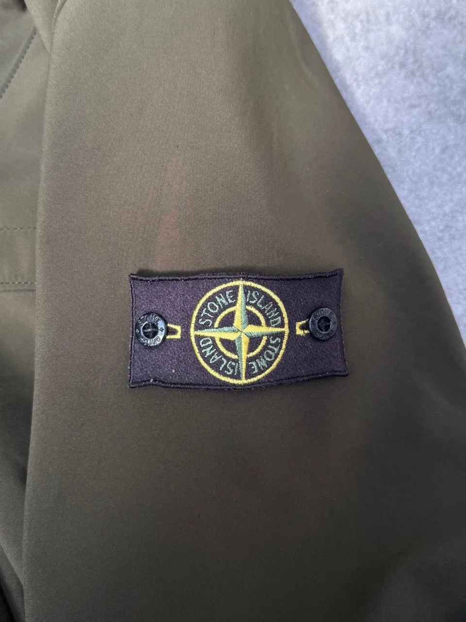 2010s Stone Island Soft Shell-R Khaki Jacket