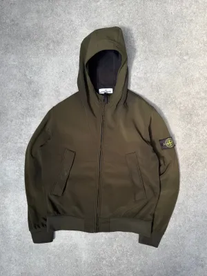 2010s Stone Island Soft Shell-R Khaki Jacket