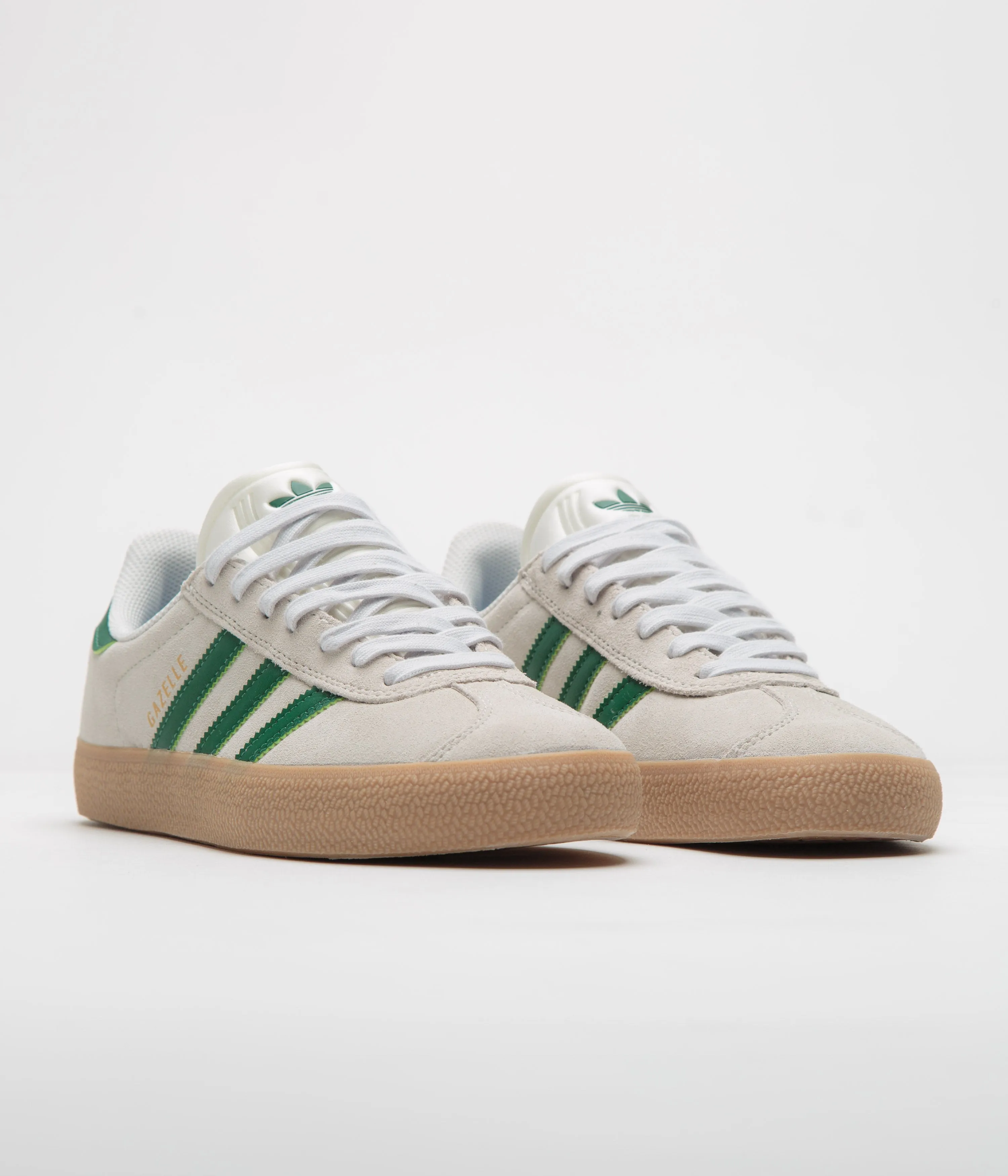 Adidas Gazelle Shoes - Crystal White / Crystal White / Gum4