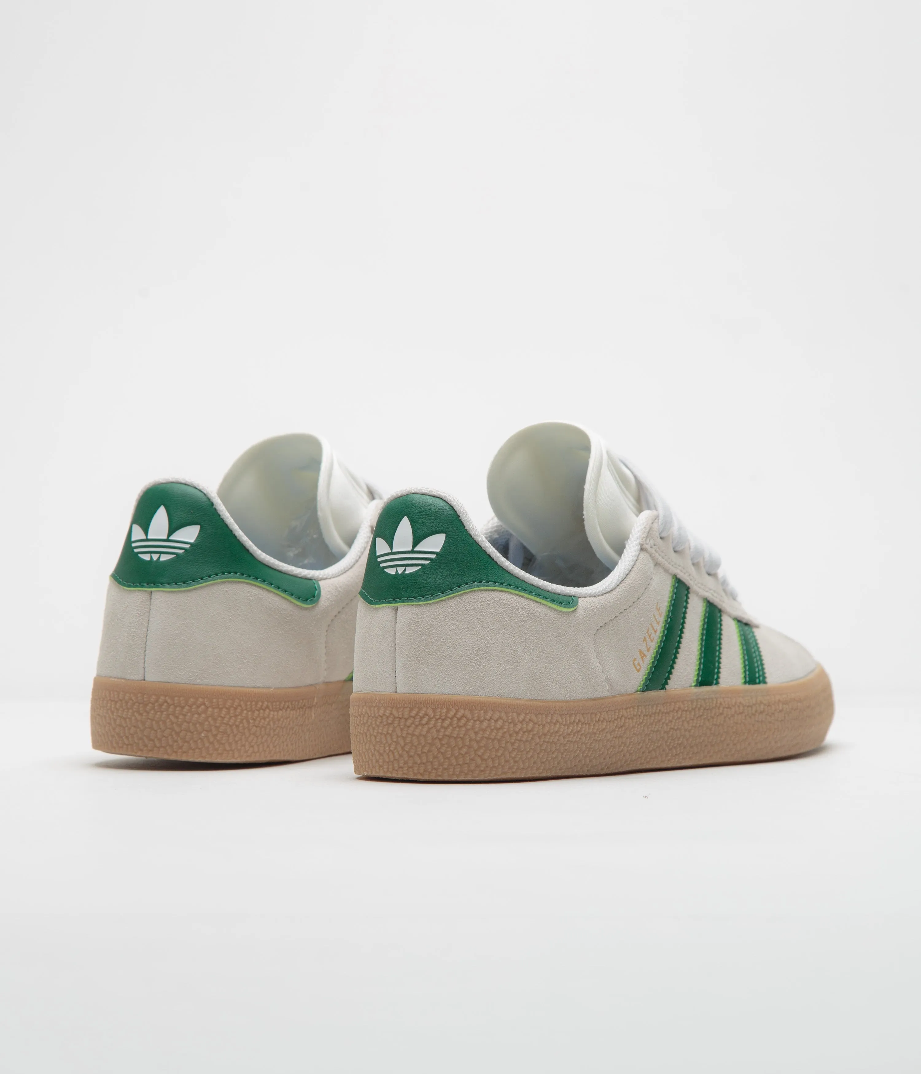 Adidas Gazelle Shoes - Crystal White / Crystal White / Gum4