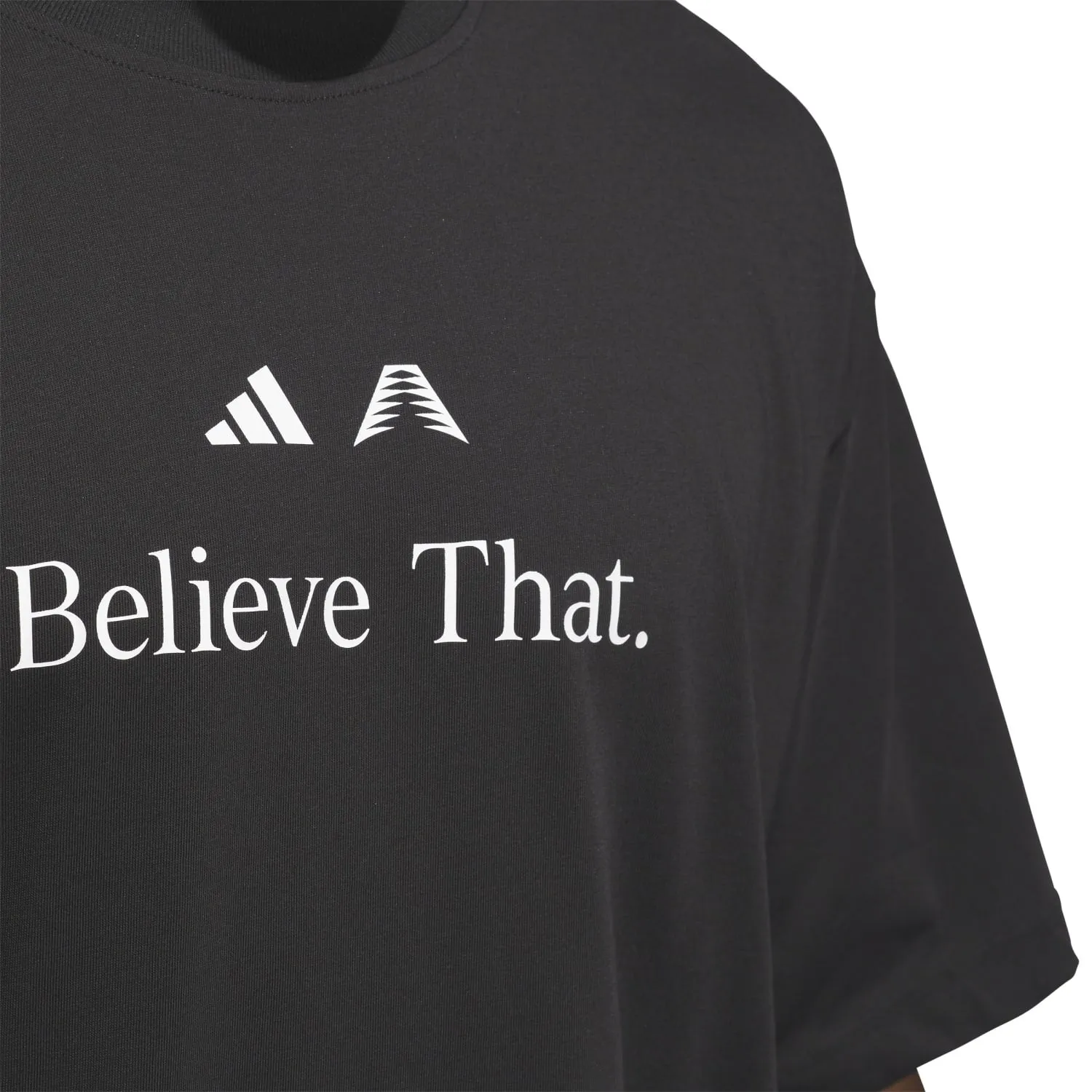 Adidas Men Anthony Edwards Believe T-Shirt Black JM7951