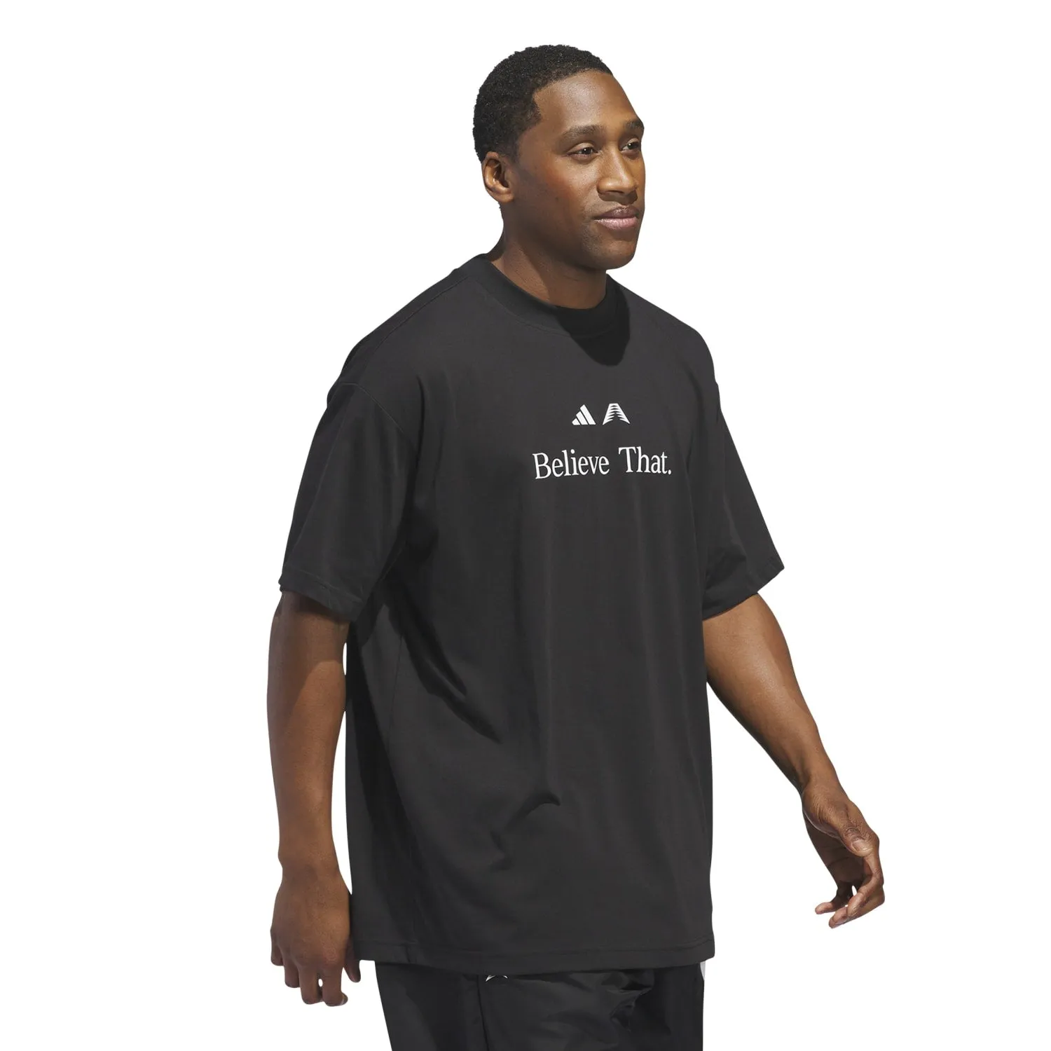 Adidas Men Anthony Edwards Believe T-Shirt Black JM7951