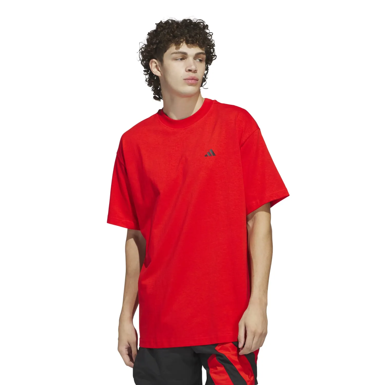 Adidas Men Anthony Edwards Graphics Tee Red JD6155