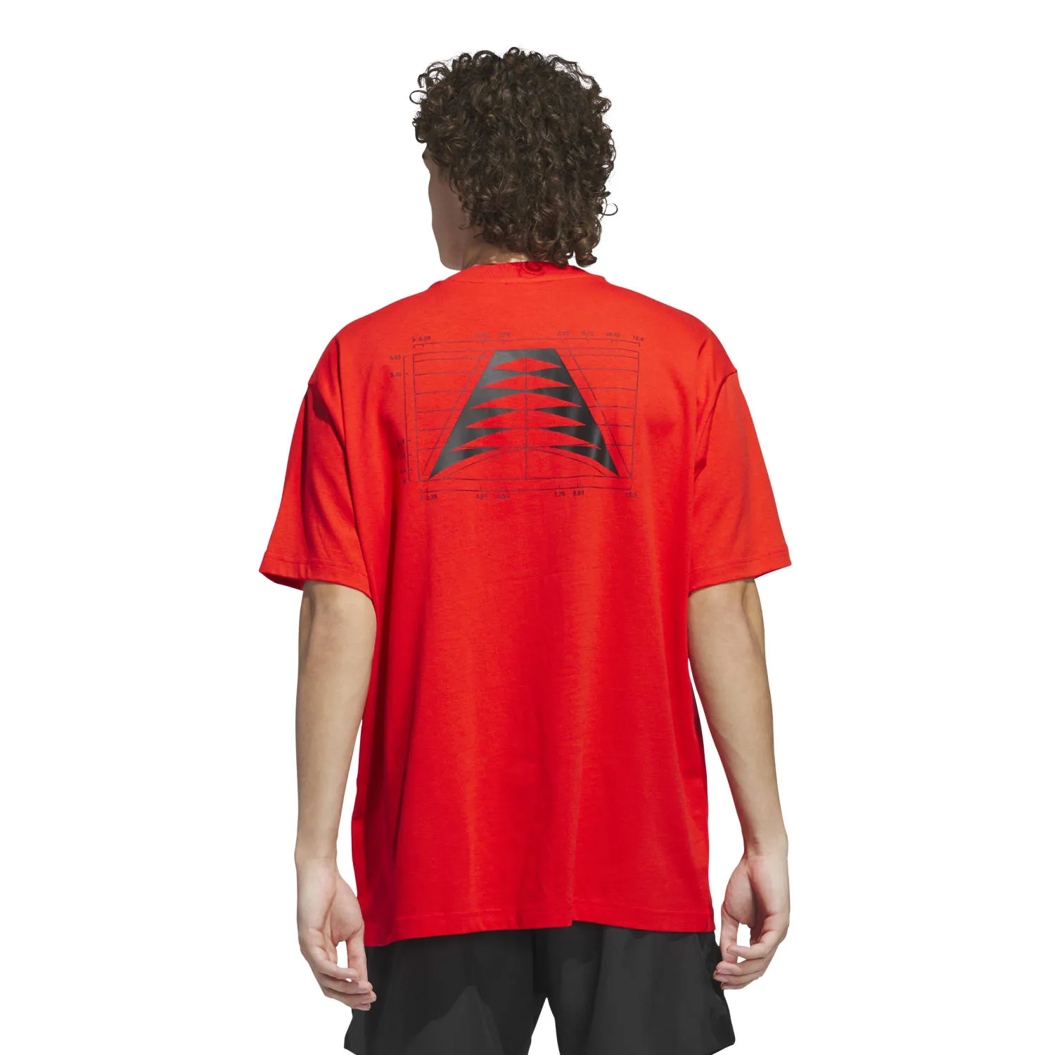 Adidas Men Anthony Edwards Graphics Tee Red JD6155