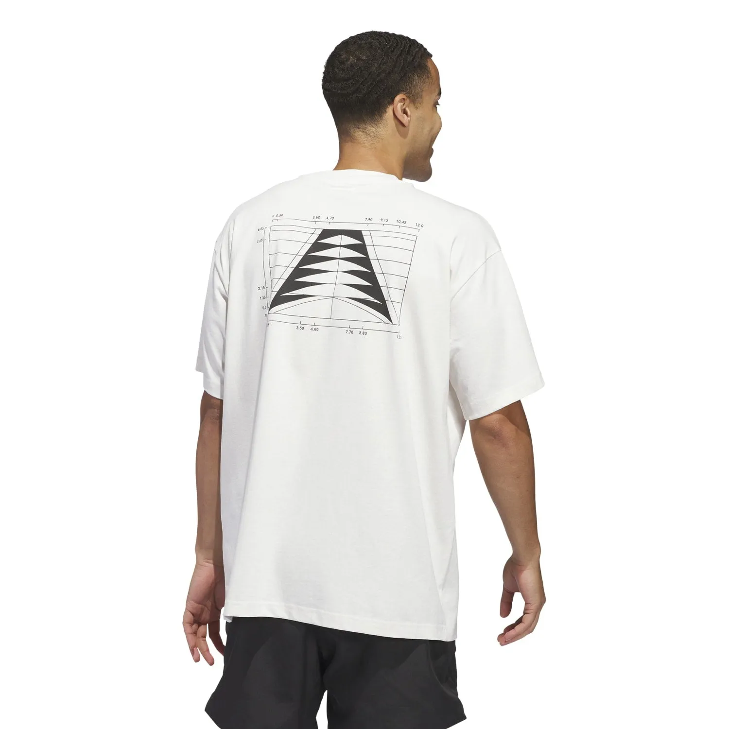 Adidas Men Anthony Edwards Takeover Graphic T-Shirt White JC7853