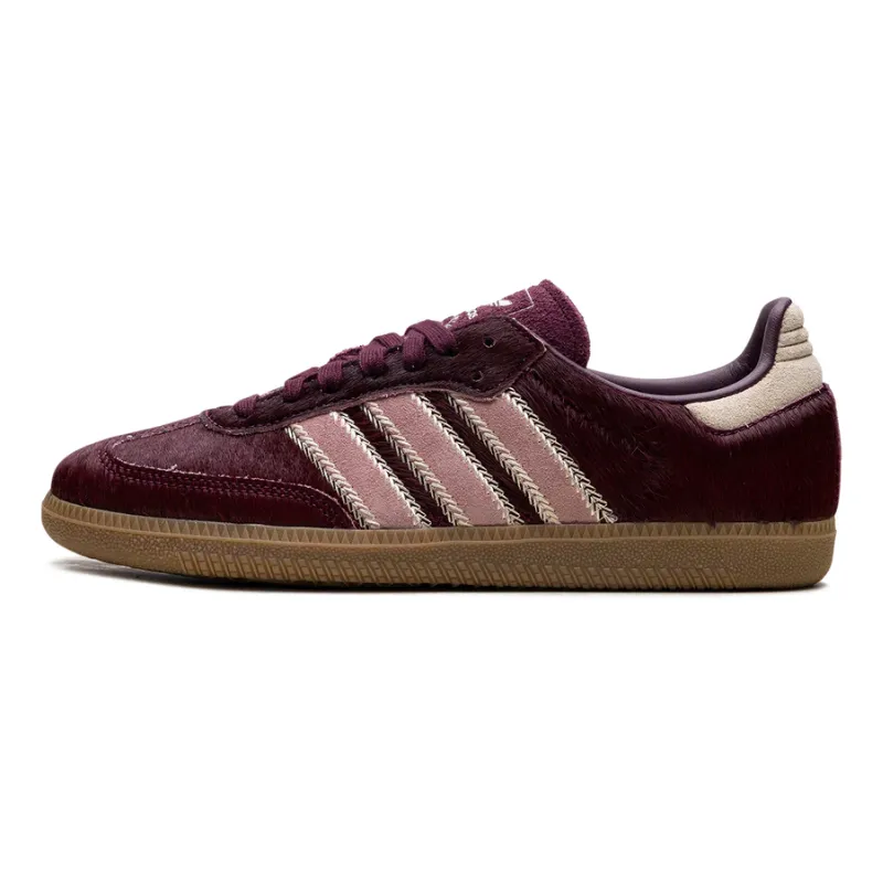 adidas Samba OG Maroon Sand Strata Pony