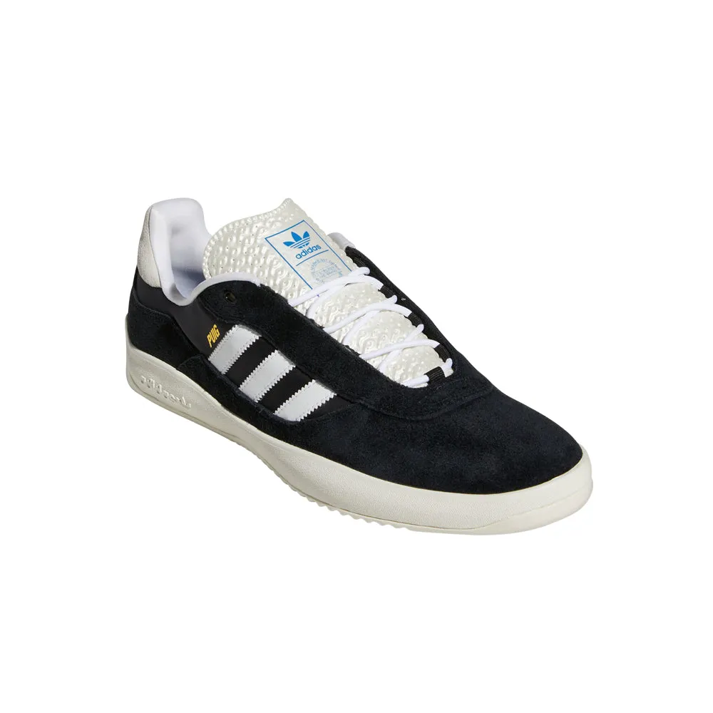 adidas SKATEBOARDING PUIG SHOES // CORE BLACK/CLOUD WHITE/BLUE BIRD