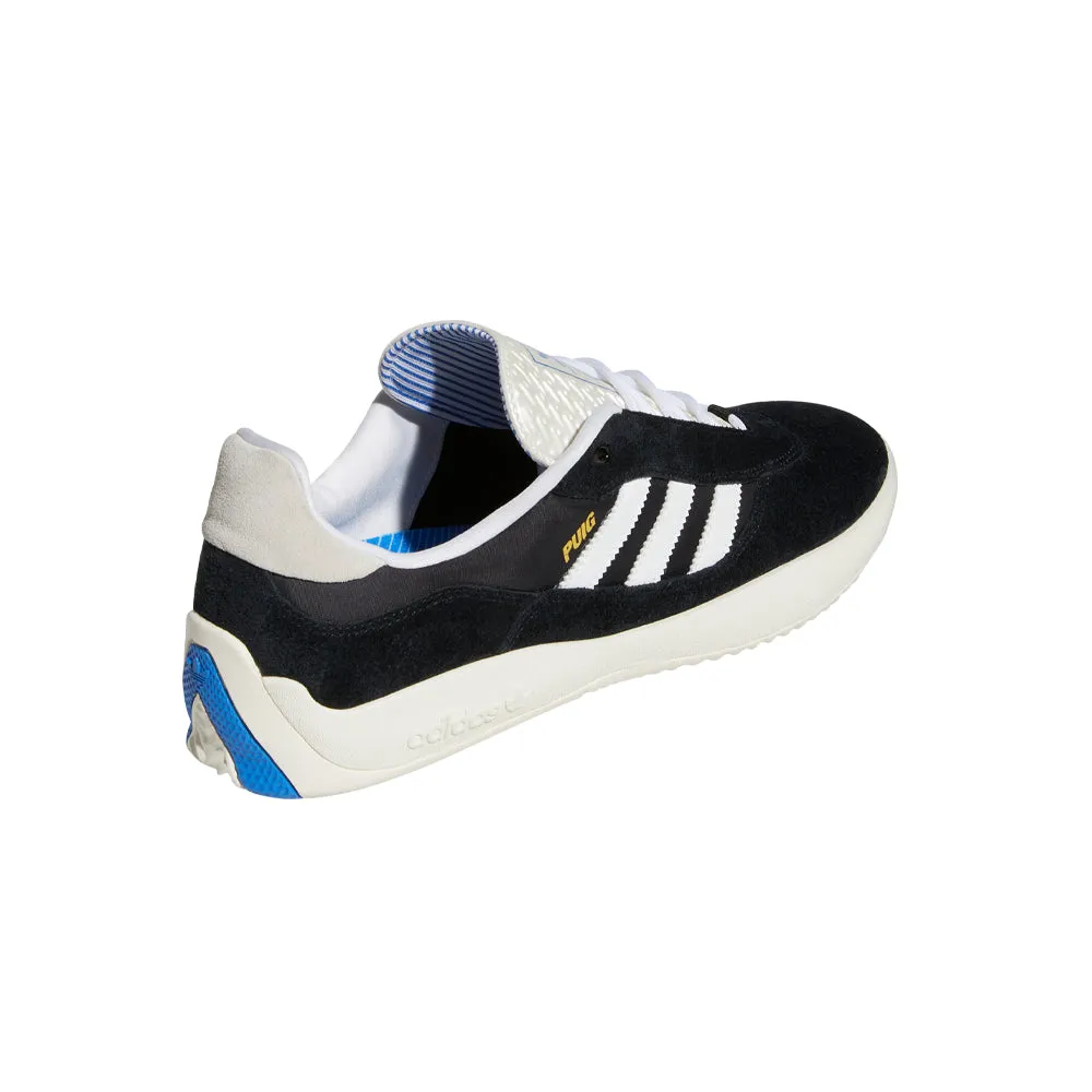 adidas SKATEBOARDING PUIG SHOES // CORE BLACK/CLOUD WHITE/BLUE BIRD