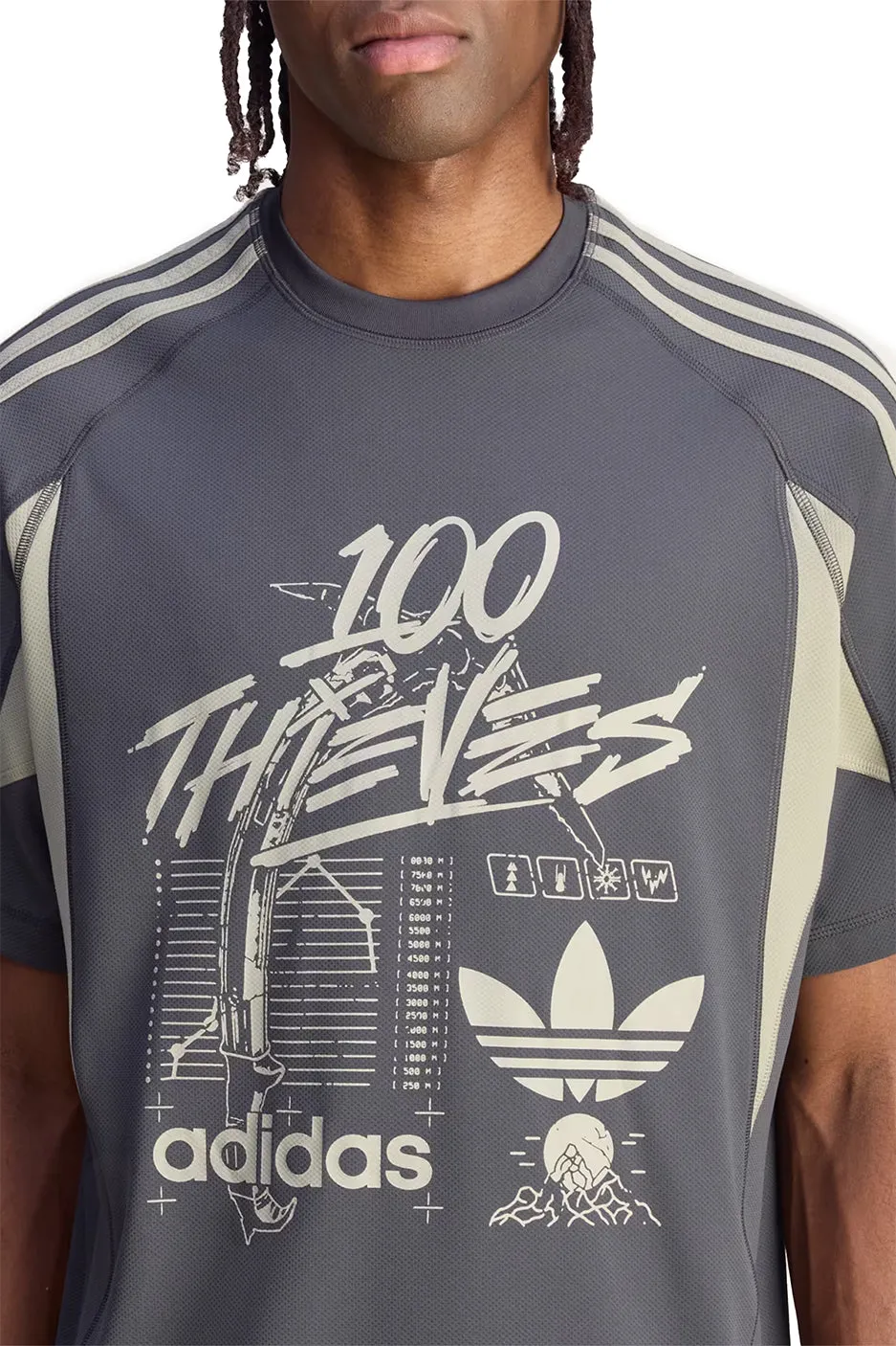 adidas x 100T Tee 'Carbon'