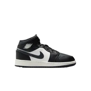 AIR JORDAN 1 MID (GS) BLACK/SUMMIT WHITE