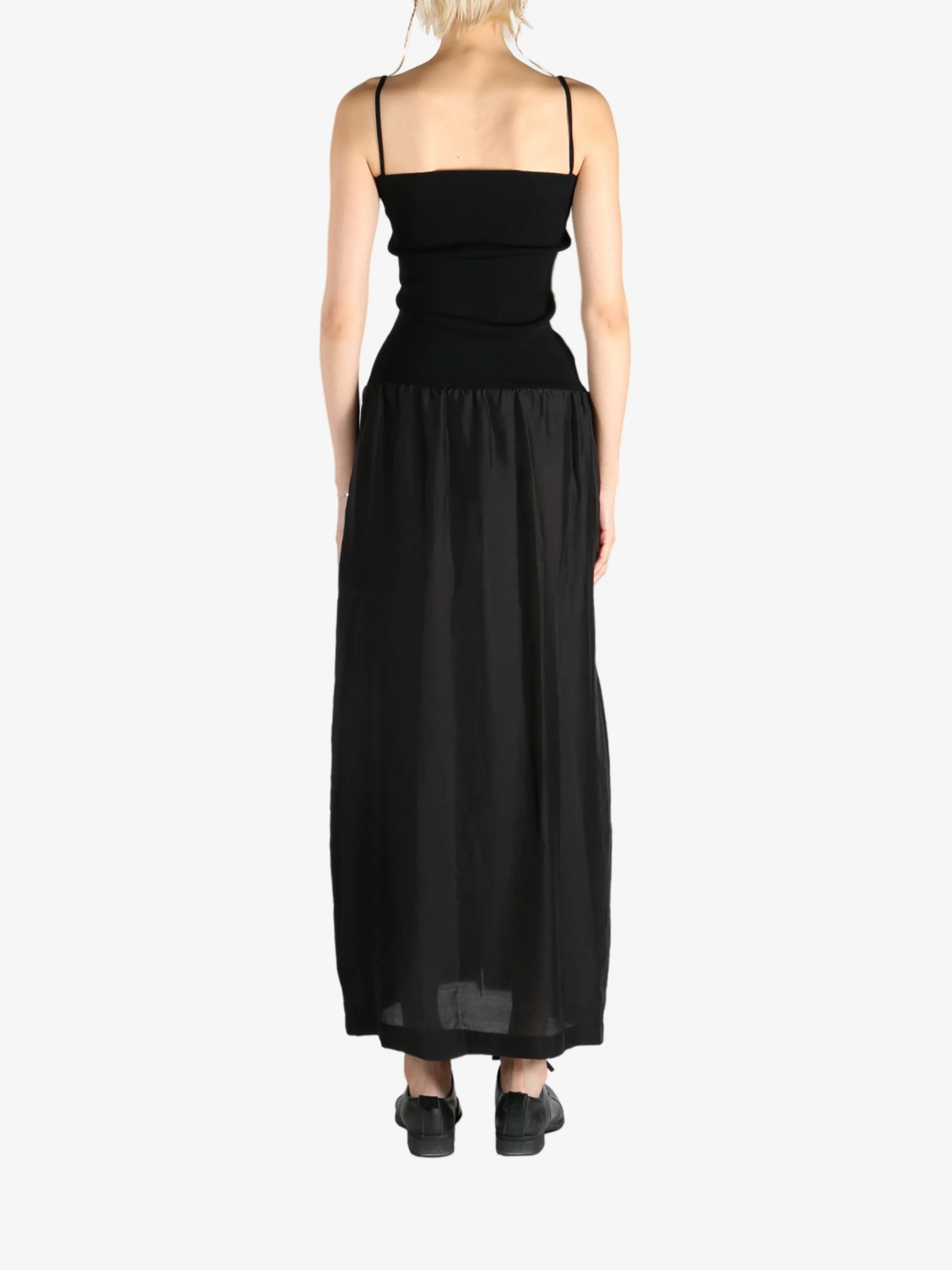 AMOMENTO - Women Silky Knit Maxi Dress