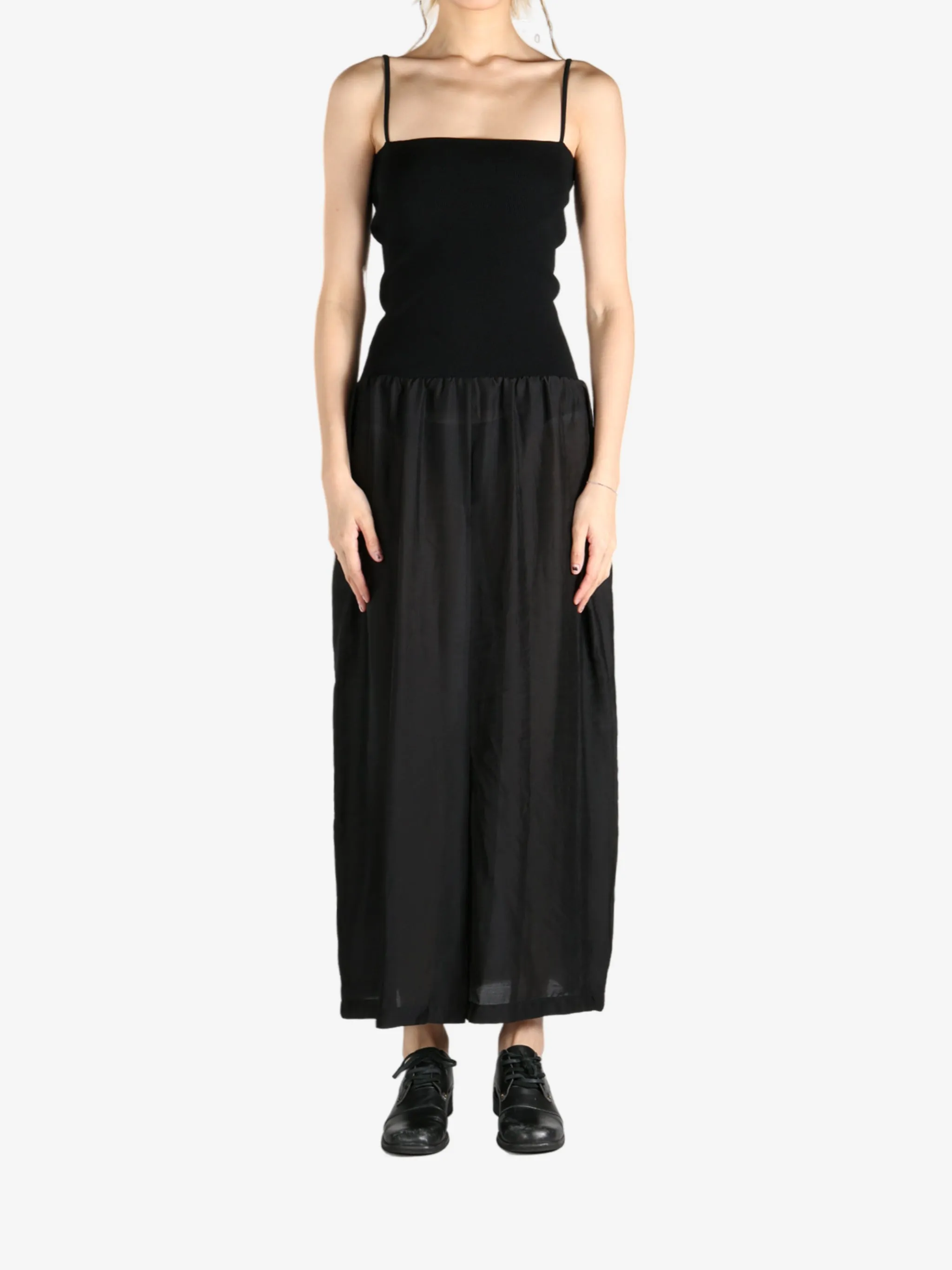 AMOMENTO - Women Silky Knit Maxi Dress