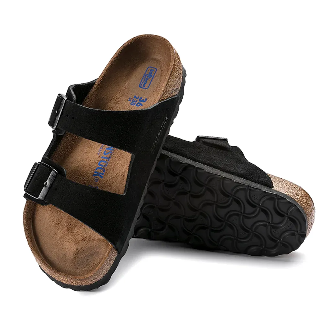 ARIZONA SOFT FOOTBED SUEDE LEATHER - BLACK