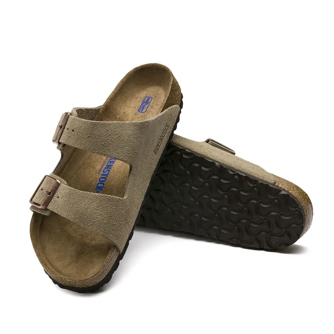 ARIZONA SOFT FOOTBED SUEDE LEATHER - TAUPE