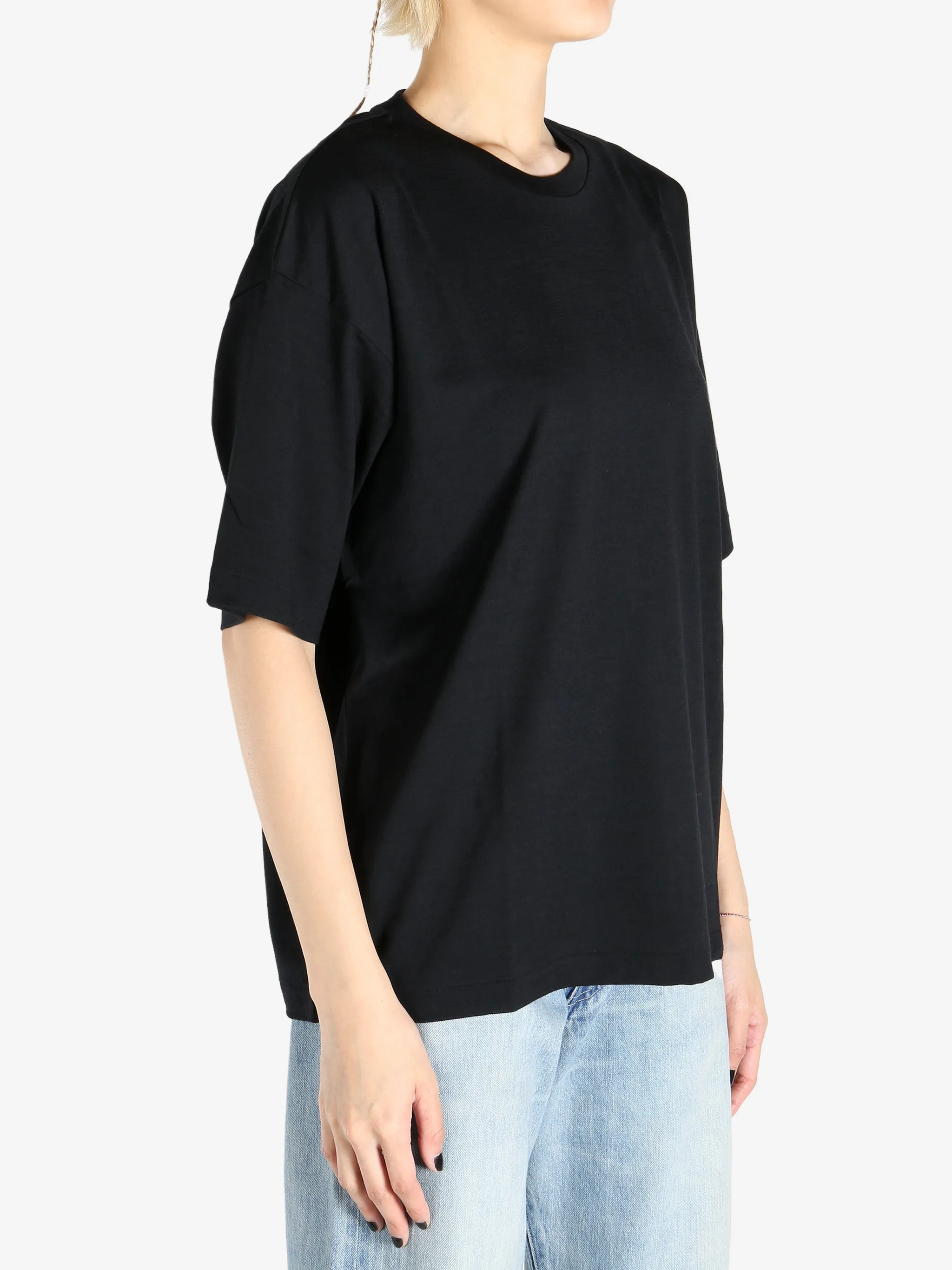 AURALEE - Women Super Soft Wool Jersey T-Shirt