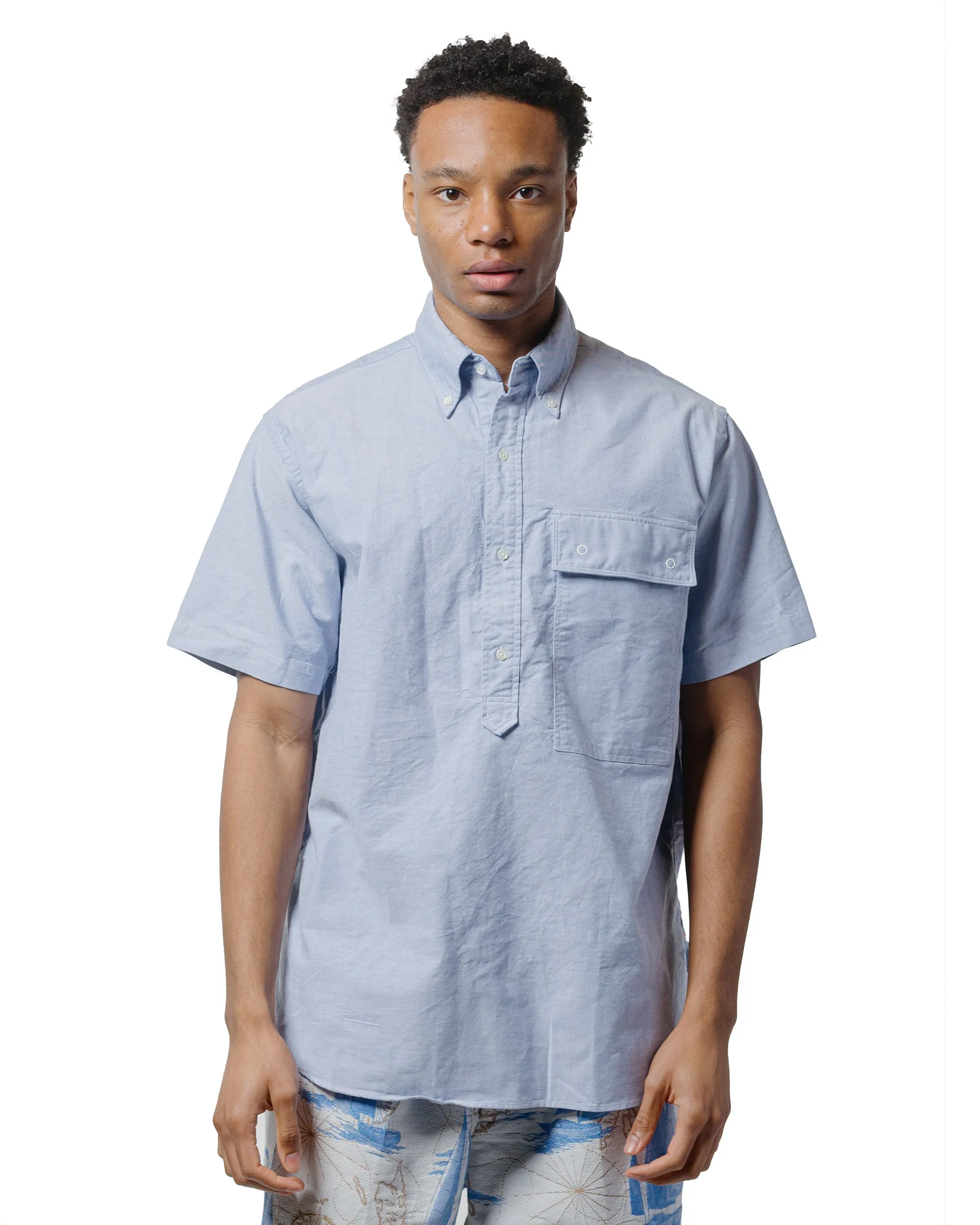 Beams Plus Sperry Top-Sider B.D. Pullover Classic-Fit Oxford Blue