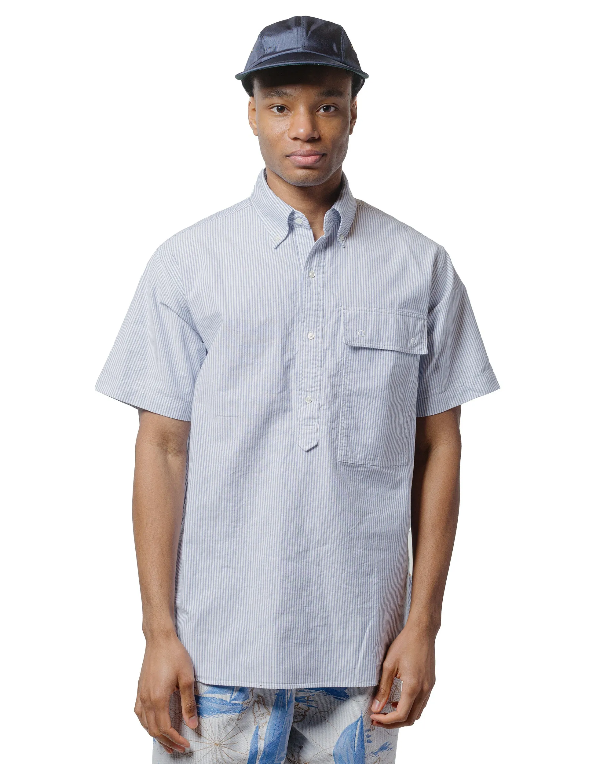 Beams Plus Sperry Top-Sider B.D. Pullover Classic-Fit Oxford Stripe