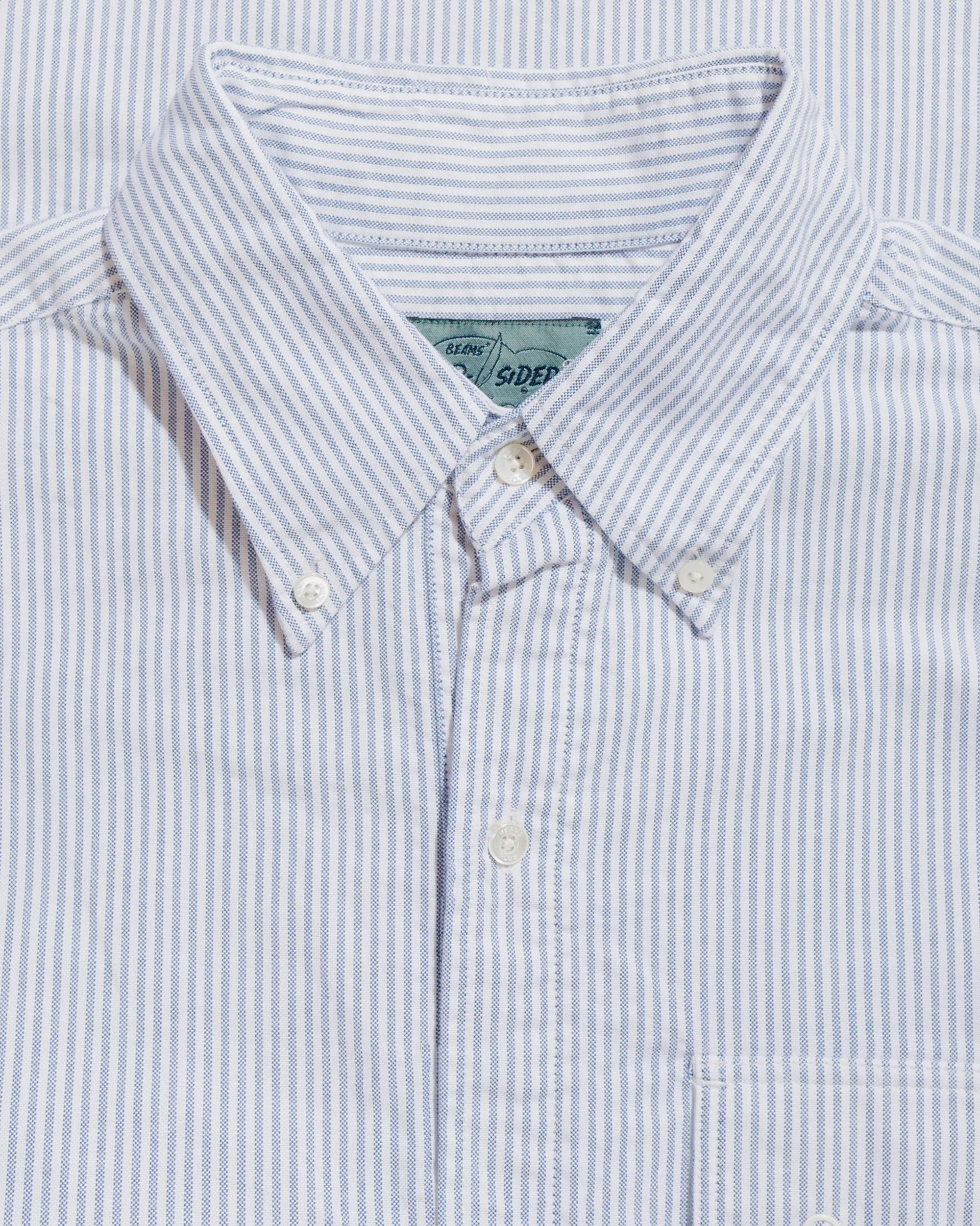 Beams Plus Sperry Top-Sider B.D. Pullover Classic-Fit Oxford Stripe