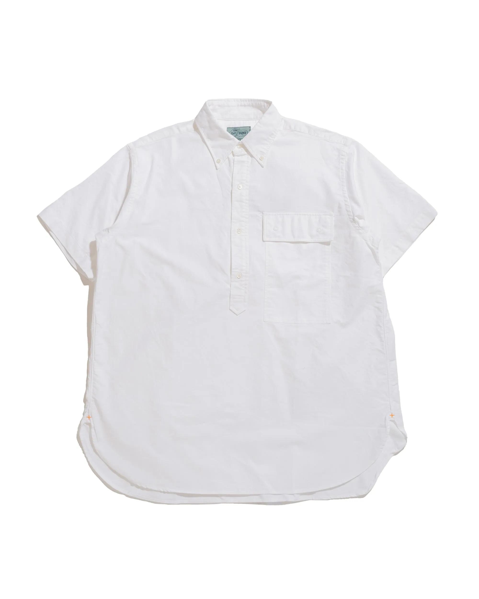 Beams Plus Sperry Top-Sider B.D. Pullover Classic-Fit Oxford White