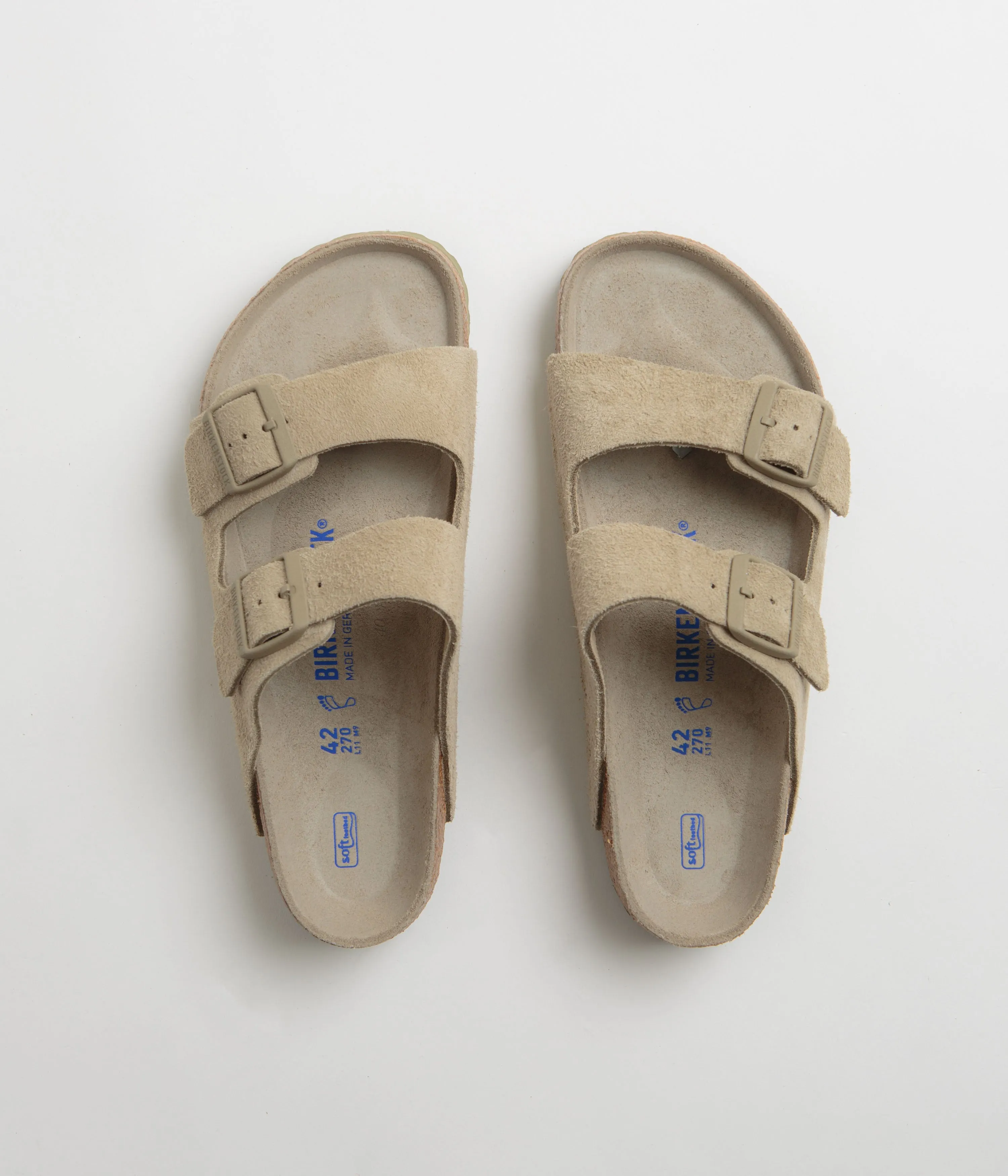 Birkenstock Arizona SFB Sandals - Faded Khaki