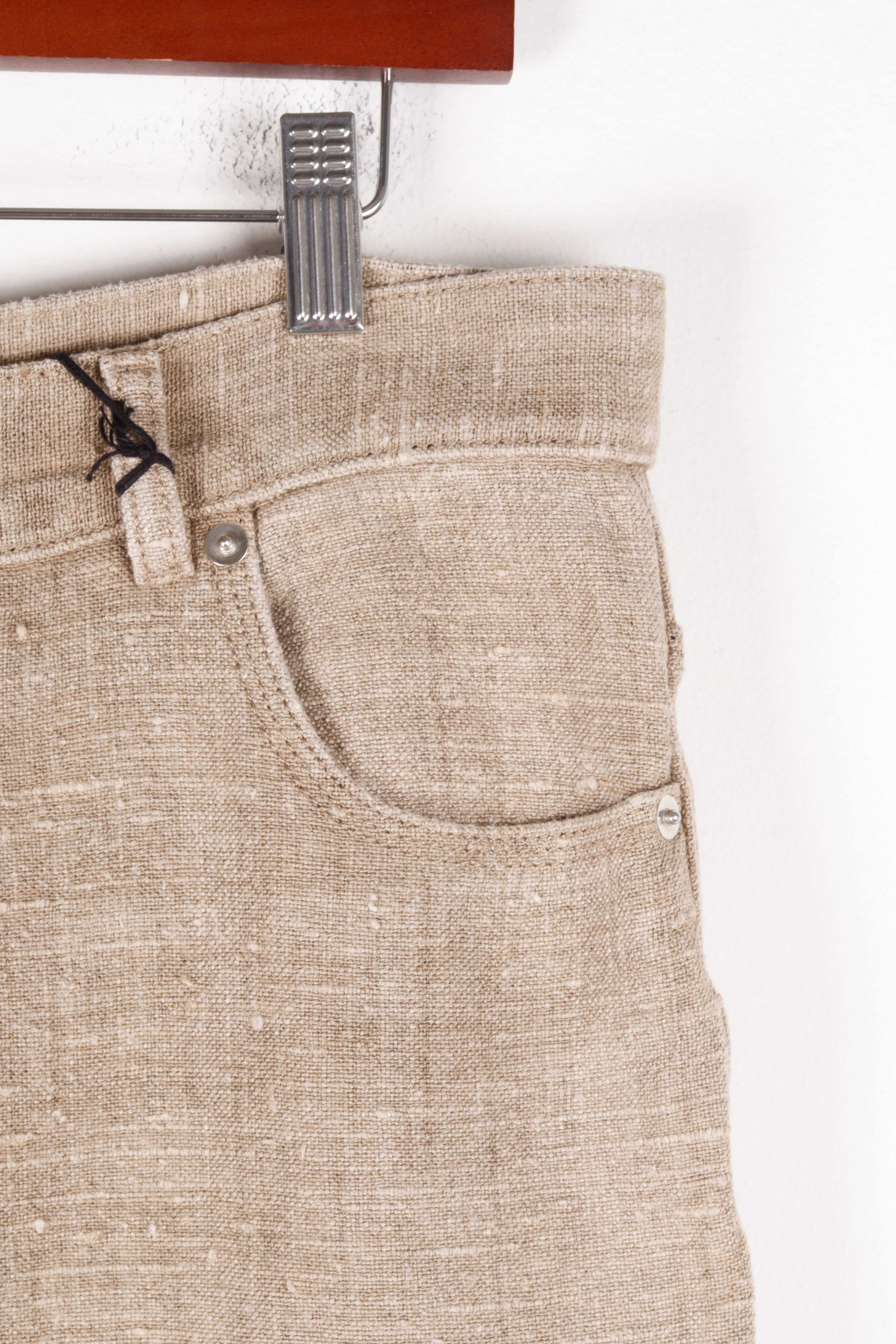 Bottega Veneta FW19 Womens 'Irish Linen' Soft Jean Carpenter Pants (2019)