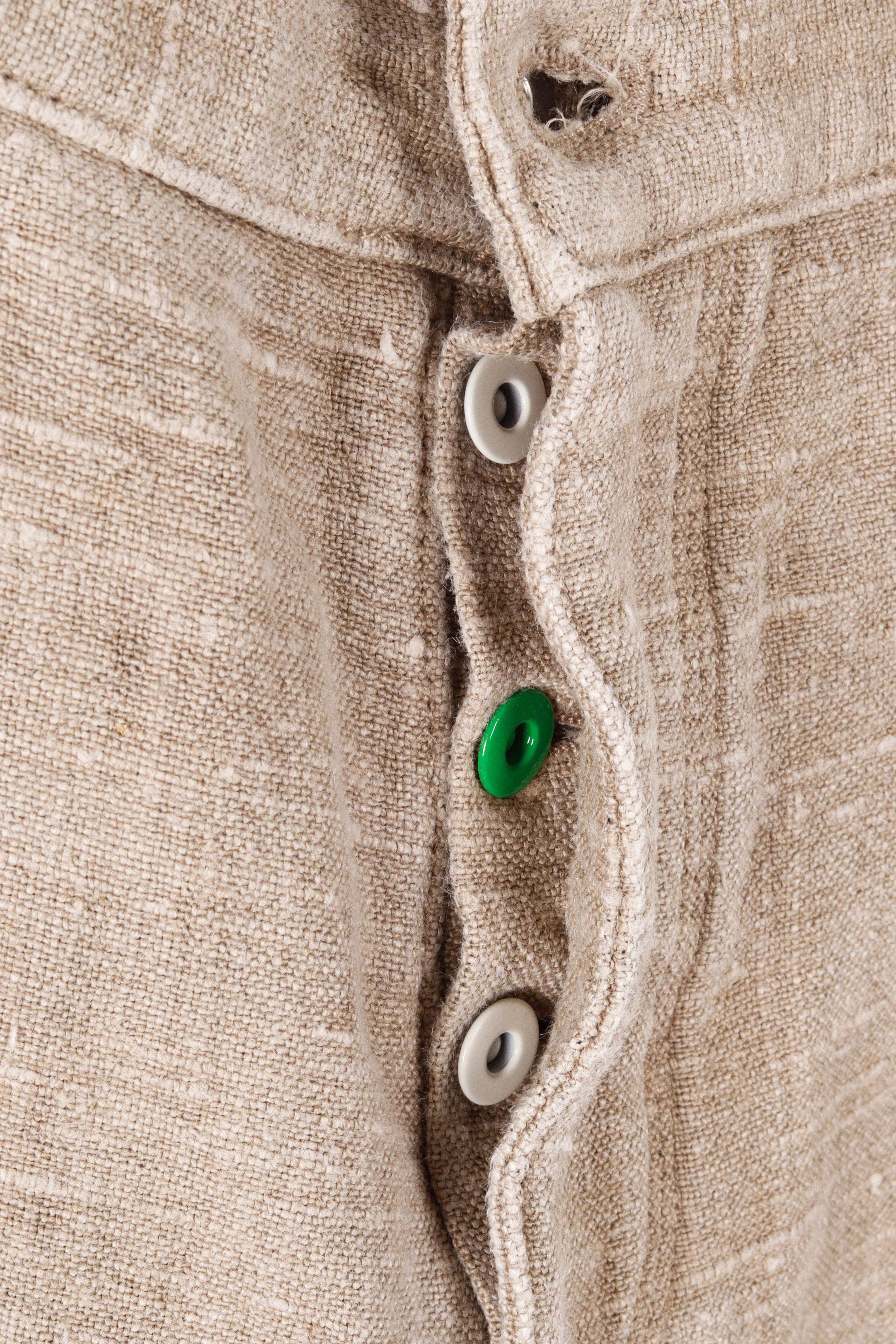Bottega Veneta FW19 Womens 'Irish Linen' Soft Jean Carpenter Pants (2019)