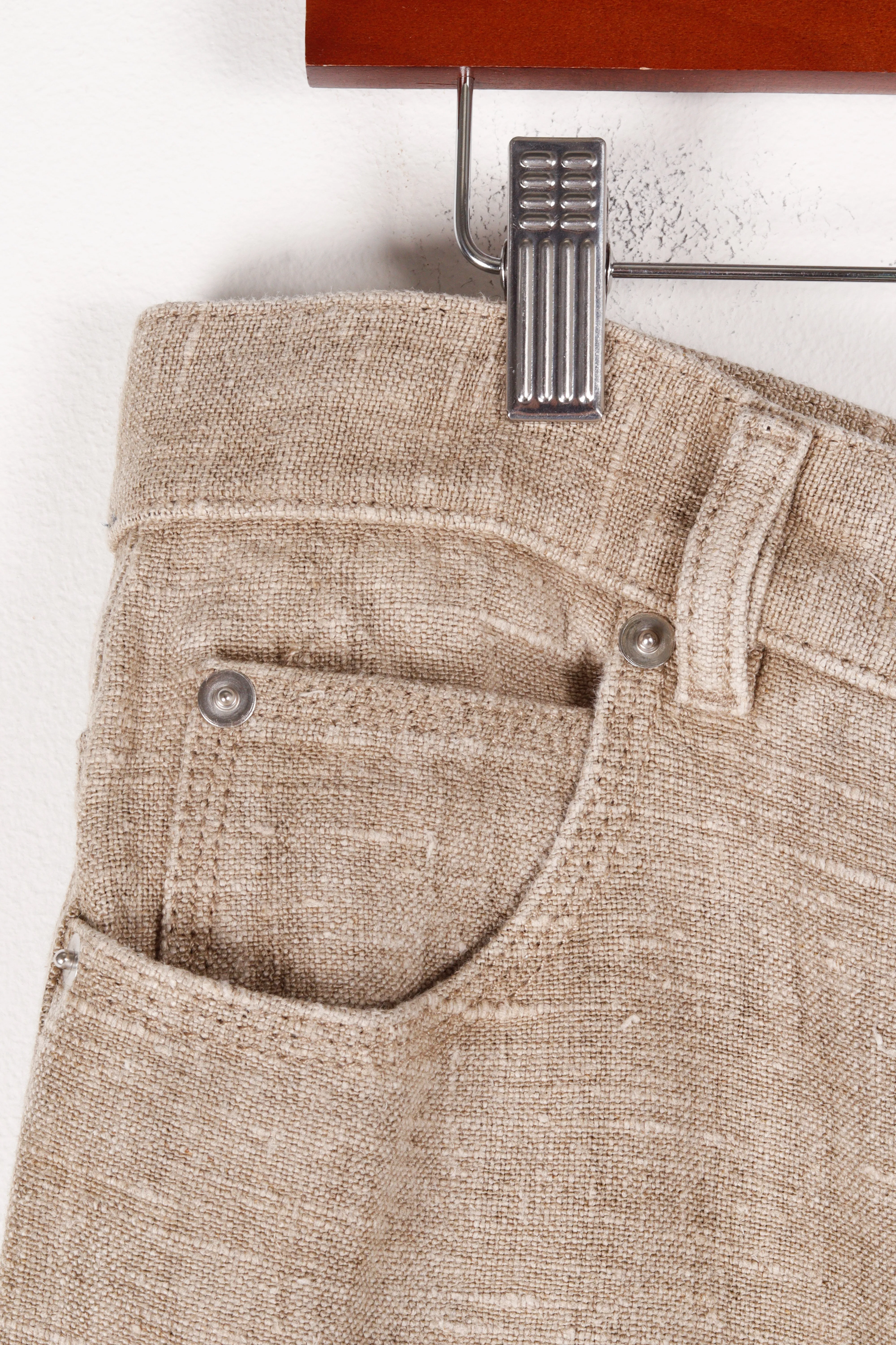 Bottega Veneta FW19 Womens 'Irish Linen' Soft Jean Carpenter Pants (2019)
