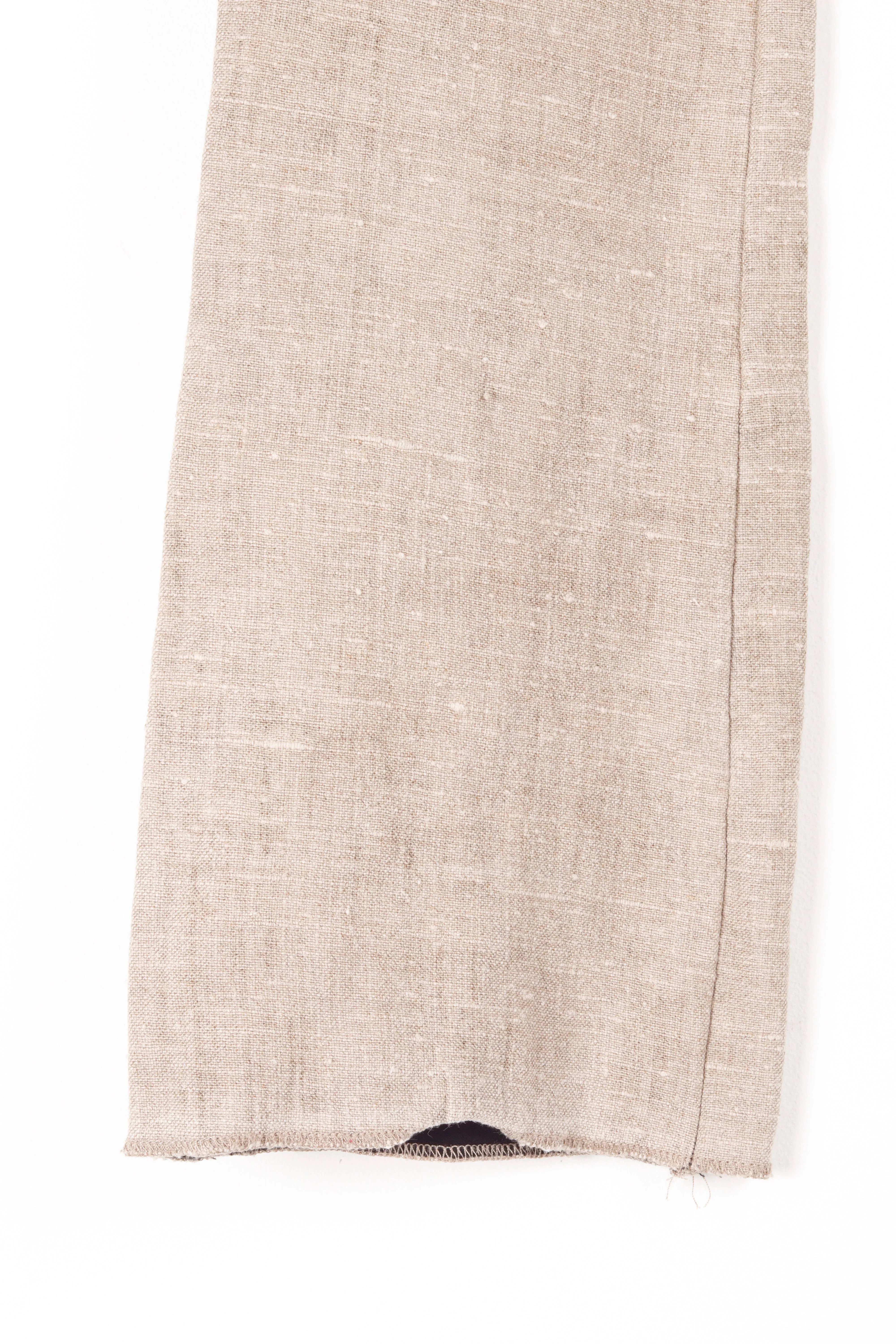 Bottega Veneta FW19 Womens 'Irish Linen' Soft Jean Carpenter Pants (2019)