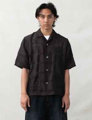 Cabana Shirt Plaid Jacquard (Brown)