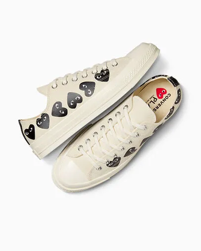 COMME DES GARCONS PLAY X CONVERSE Chuck 70 Multi Heart Low Top