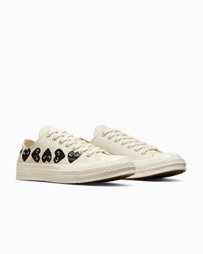 COMME DES GARCONS PLAY X CONVERSE Chuck 70 Multi Heart Low Top