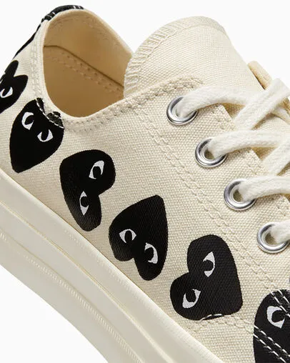 COMME DES GARCONS PLAY X CONVERSE Chuck 70 Multi Heart Low Top
