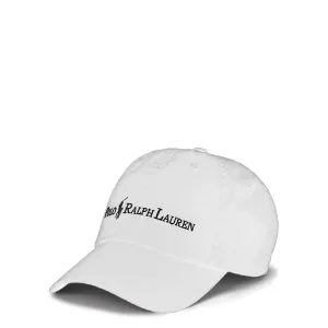 COTTON TWILL BALL CAP WHITE