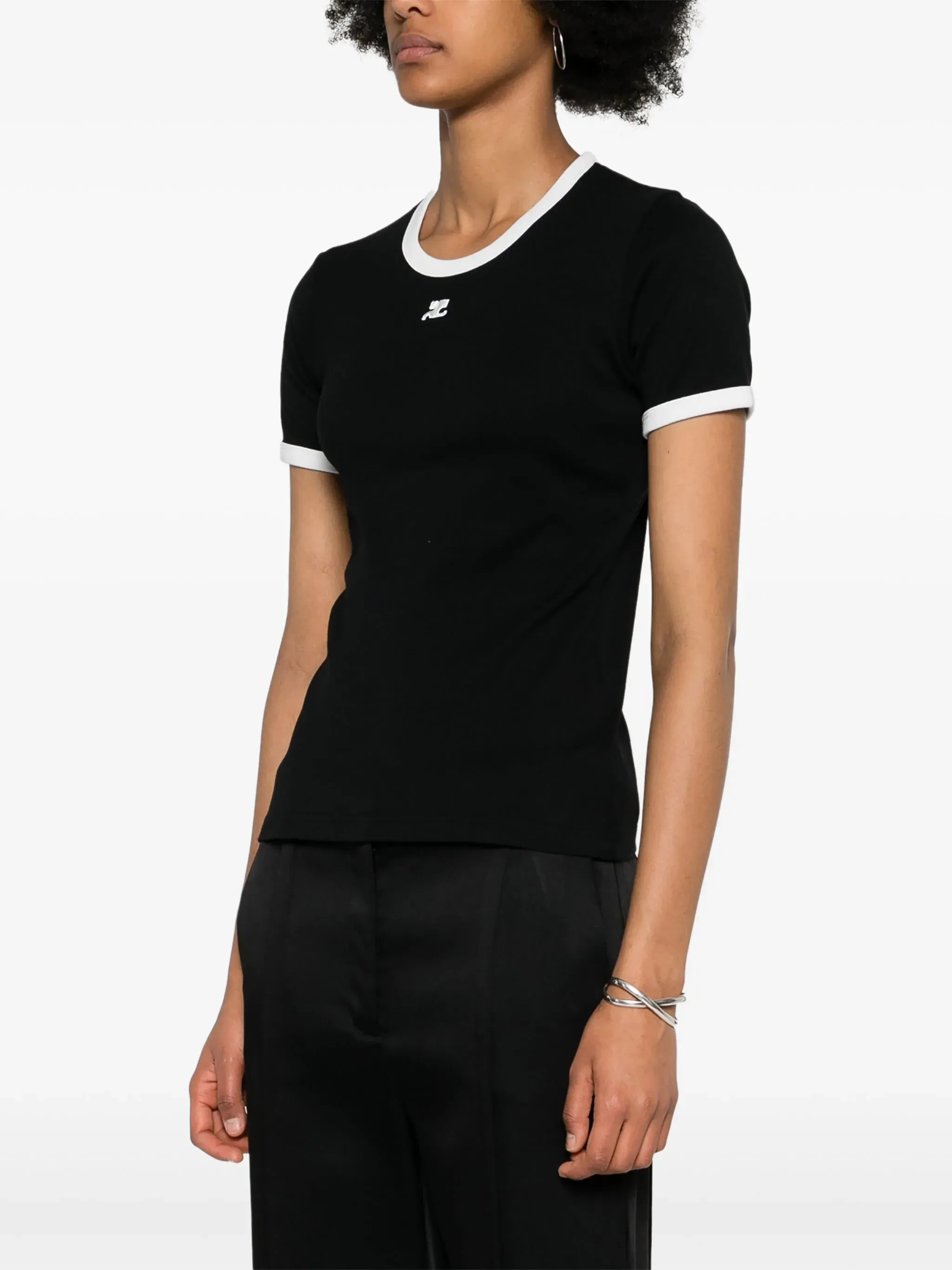 COURRGES - Women Signature Contrast T-Shirt