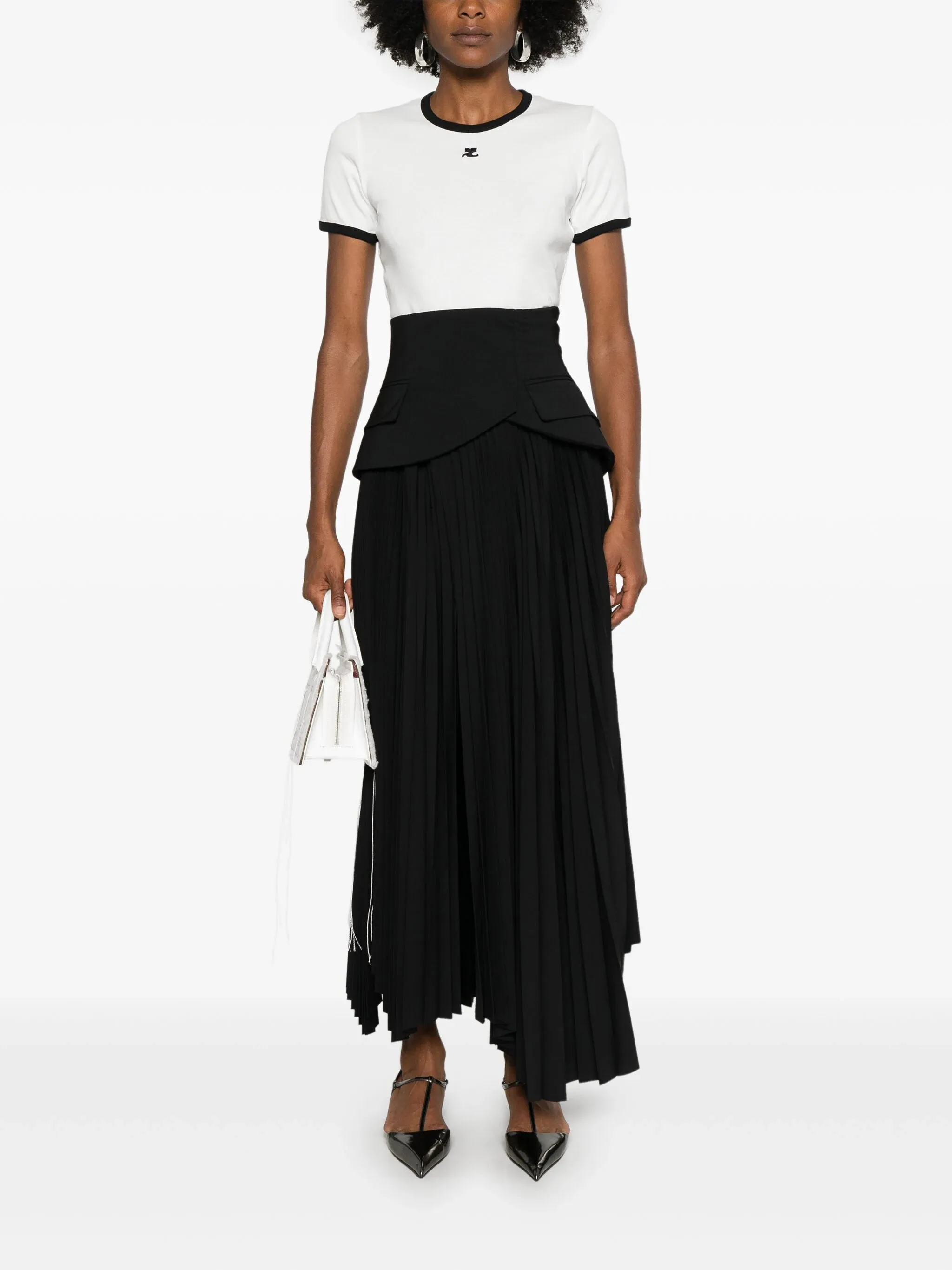 COURRGES - Women Signature Contrast T-Shirt