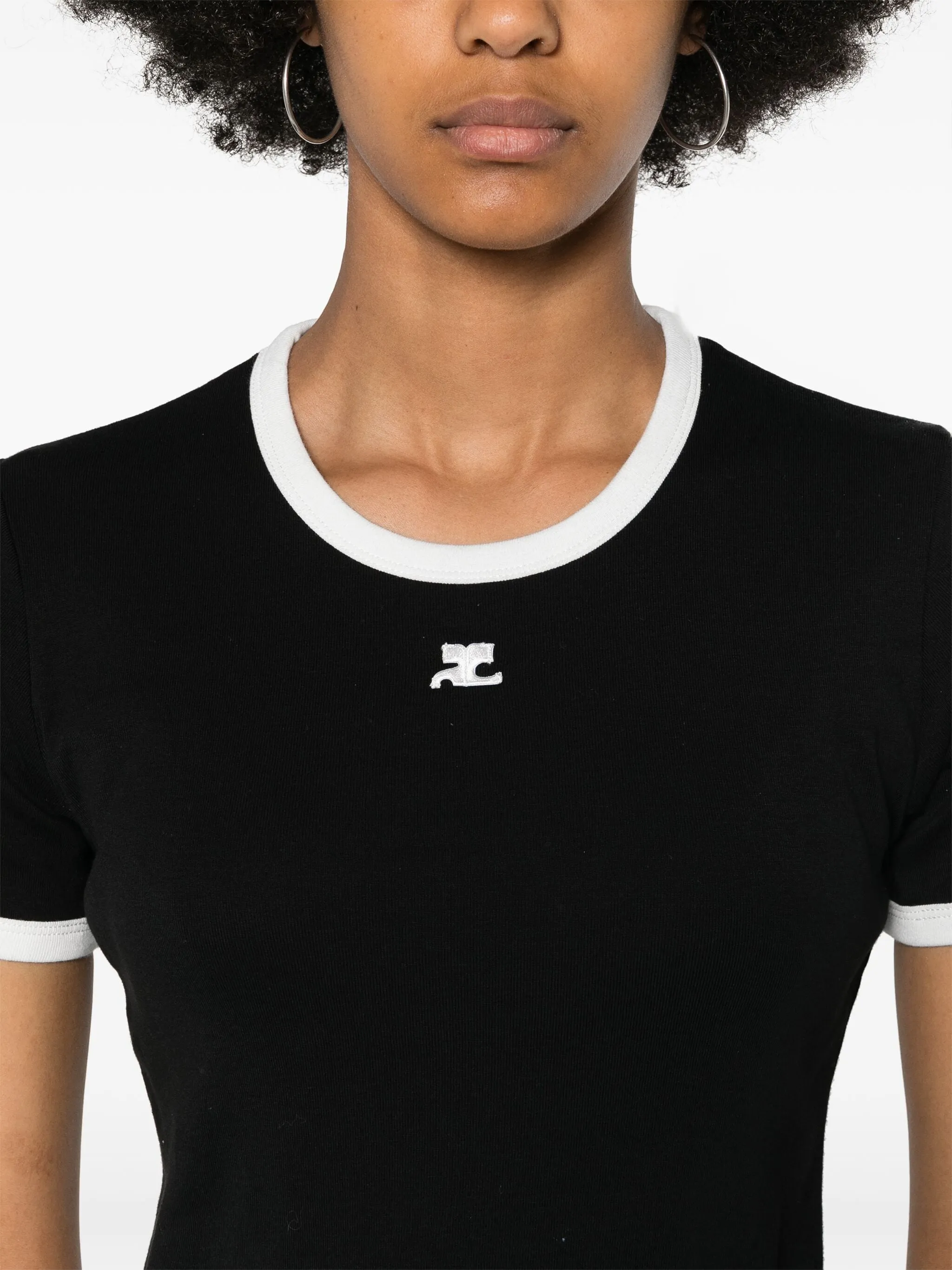 COURRGES - Women Signature Contrast T-Shirt