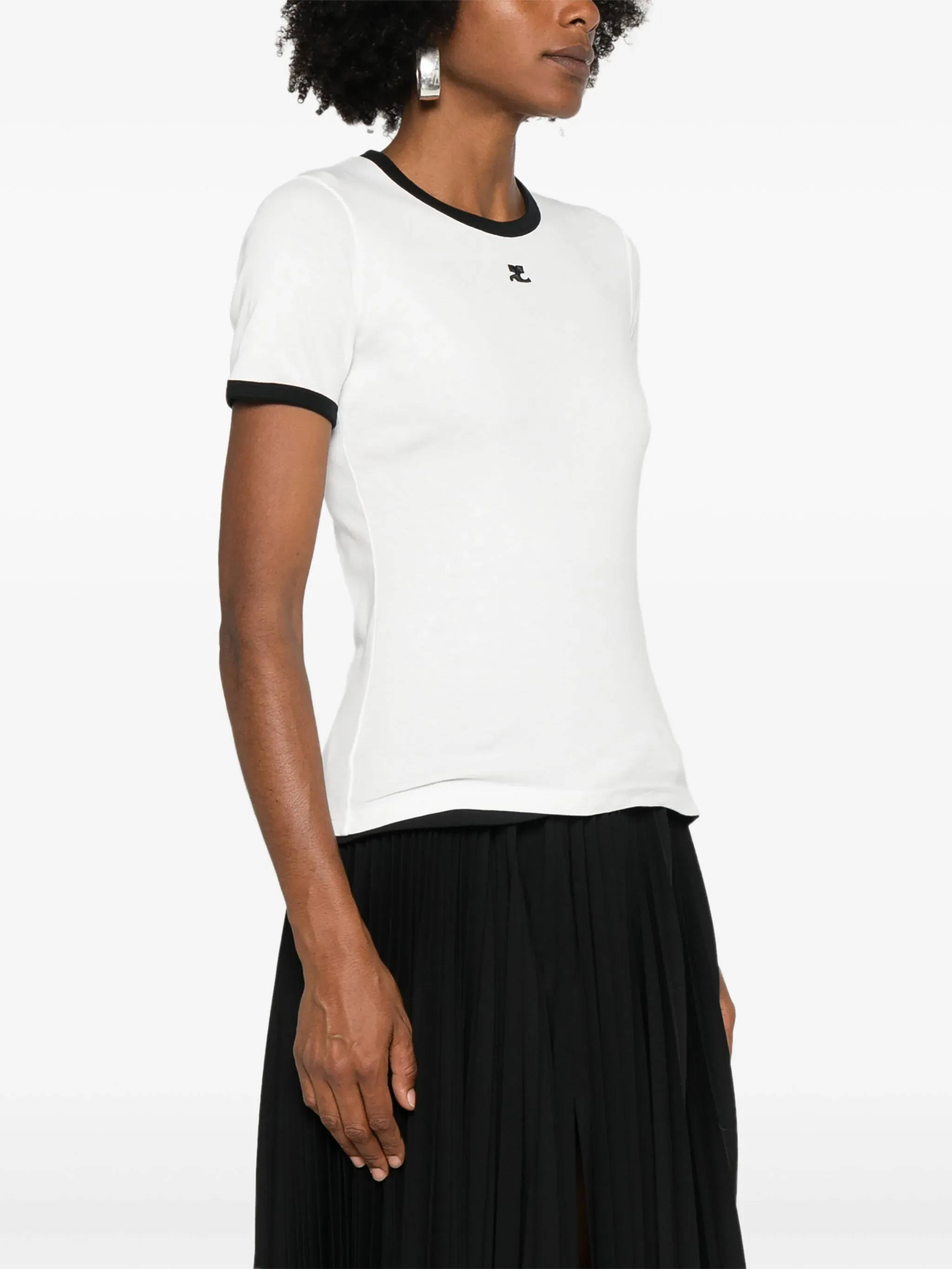 COURRGES - Women Signature Contrast T-Shirt
