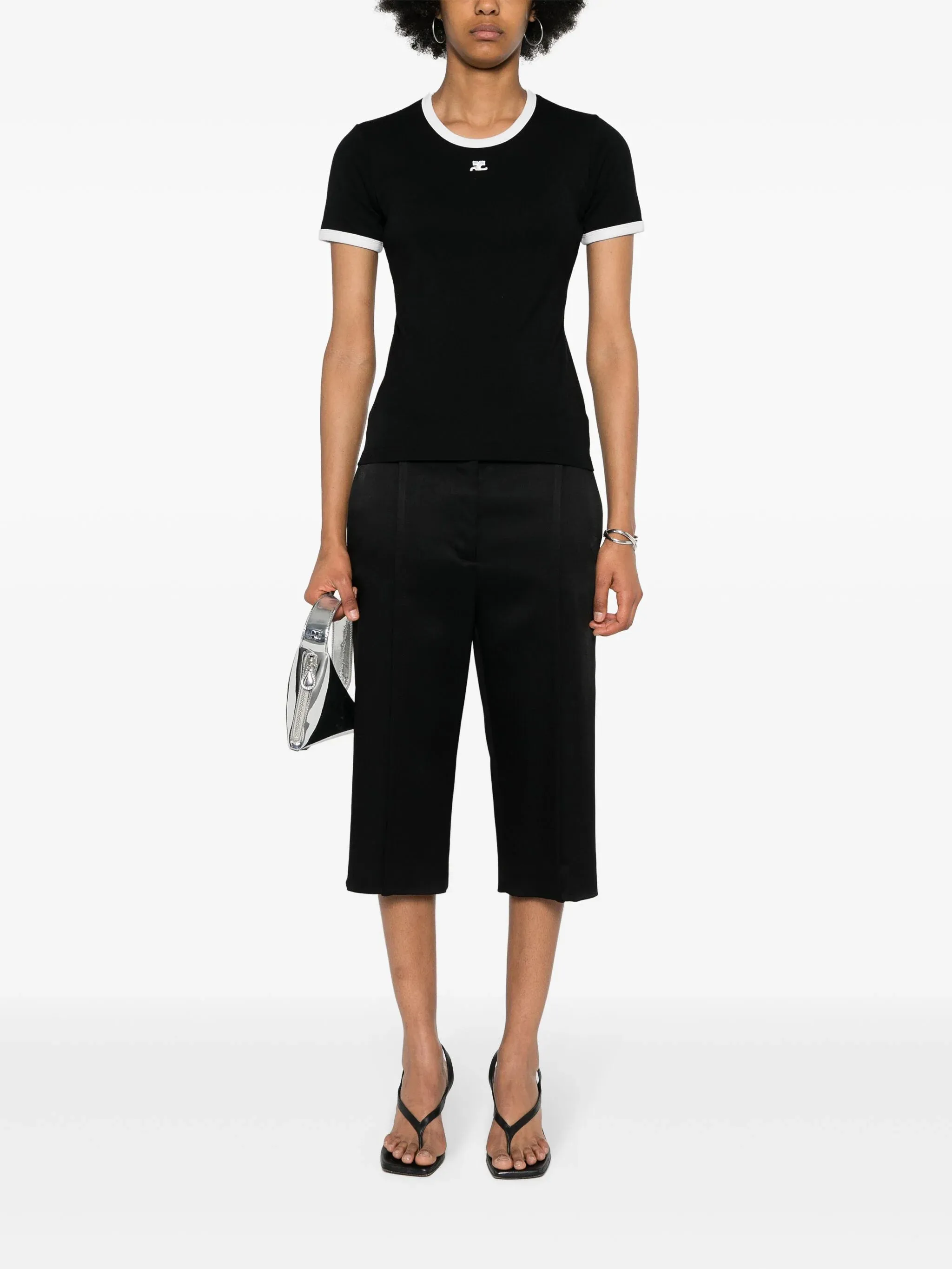 COURRGES - Women Signature Contrast T-Shirt