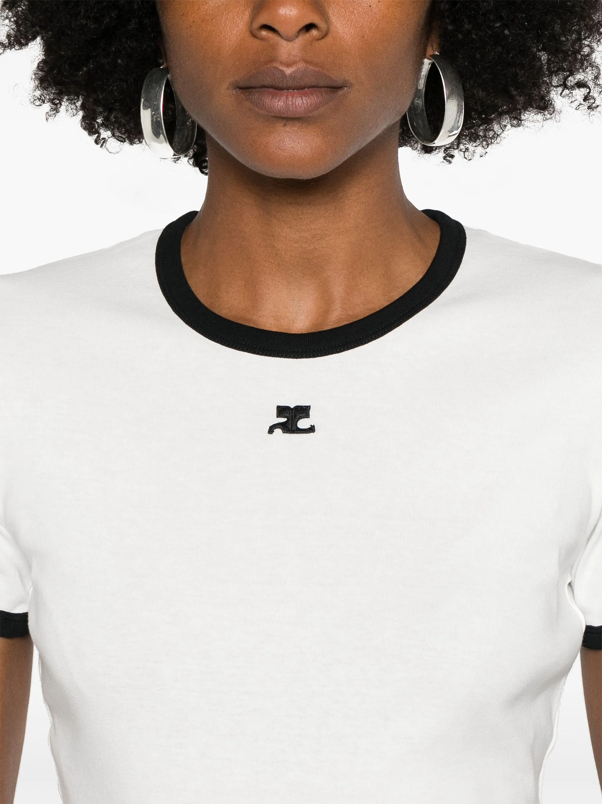 COURRGES - Women Signature Contrast T-Shirt