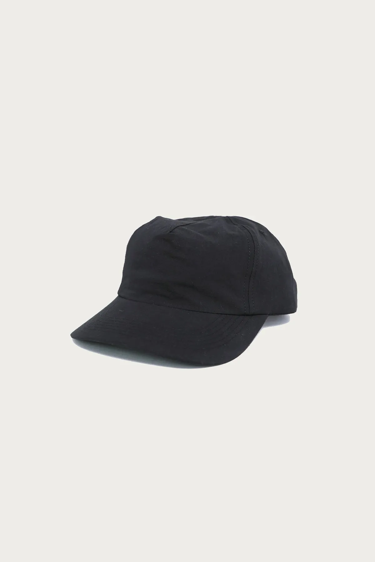 Crinkle Cotton Cap - Black