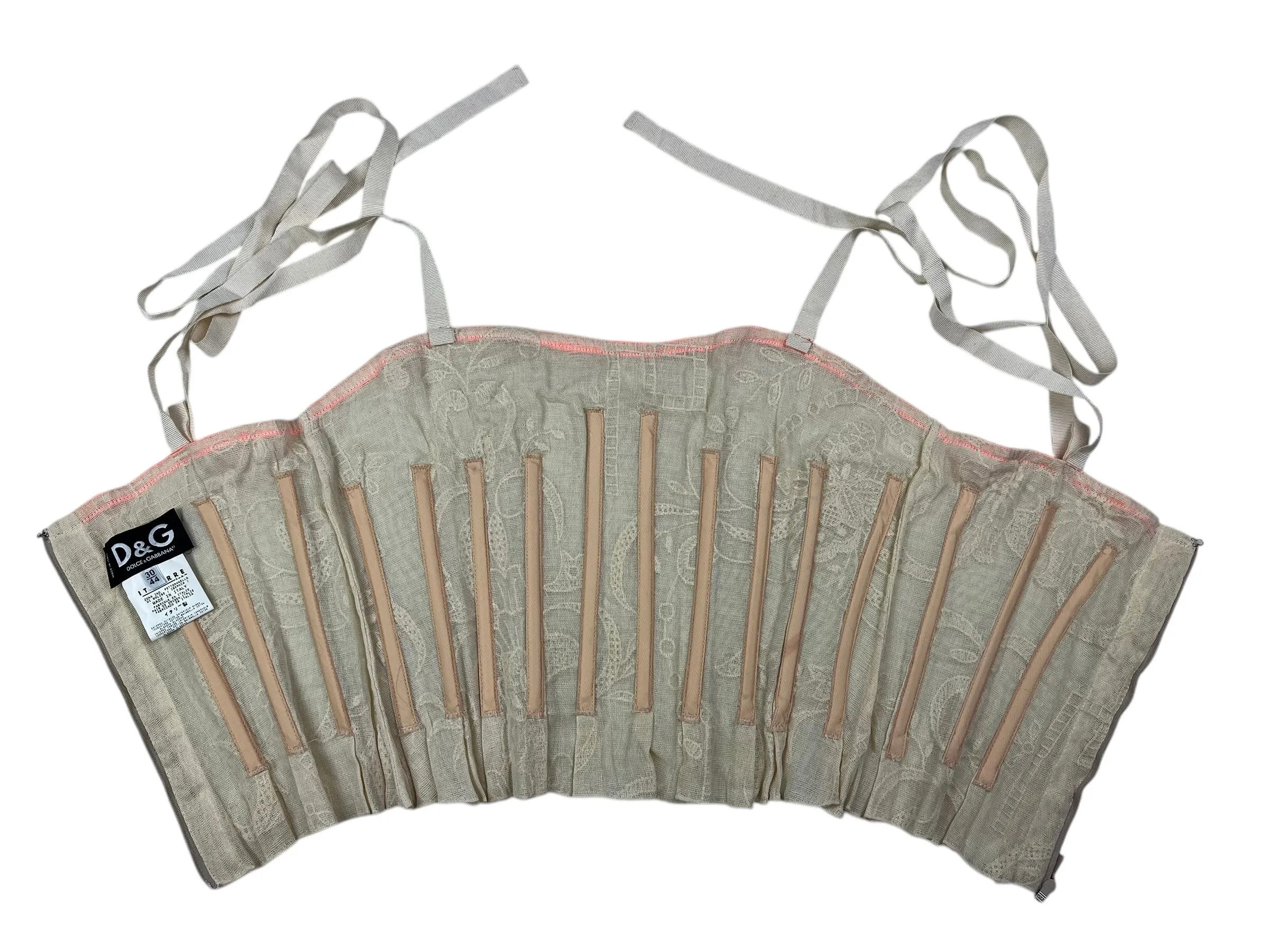 Dolce & Gabbana 2000s boned corset top