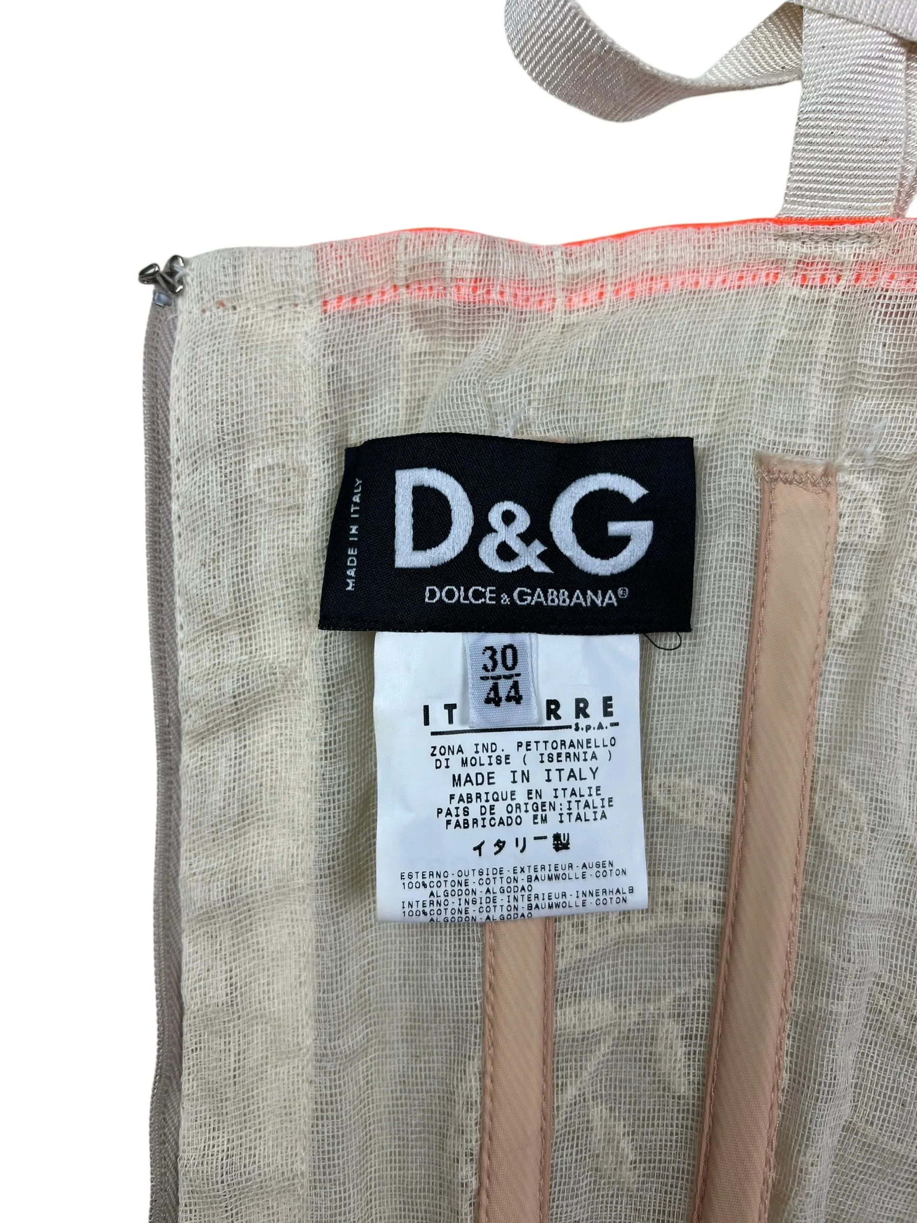 Dolce & Gabbana 2000s boned corset top
