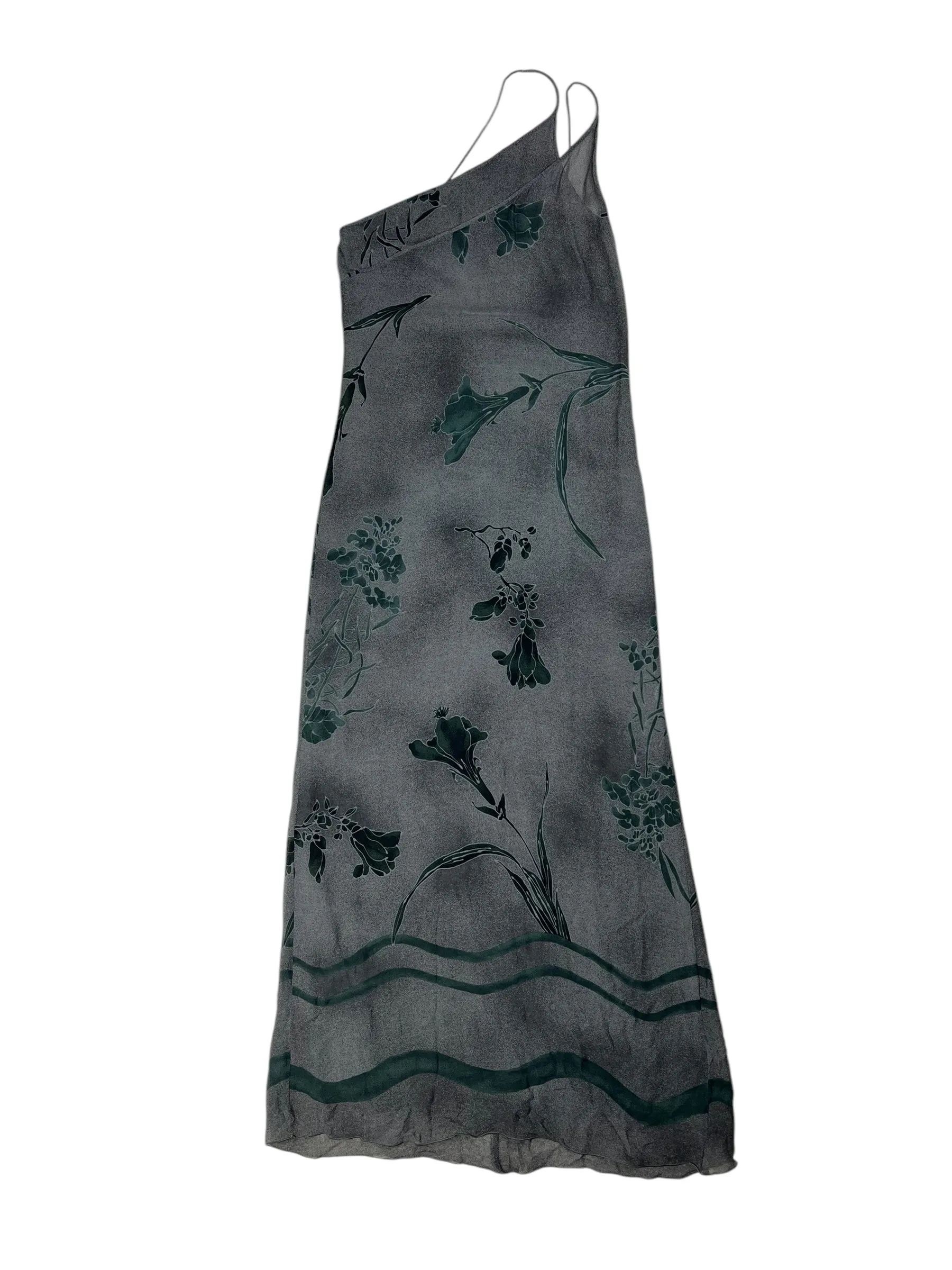 Emporio Armani 1990s asymmetric slip dress
