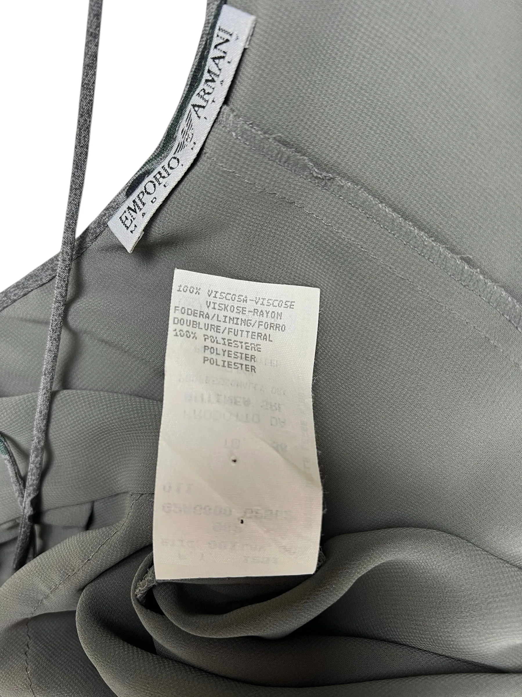 Emporio Armani 1990s asymmetric slip dress