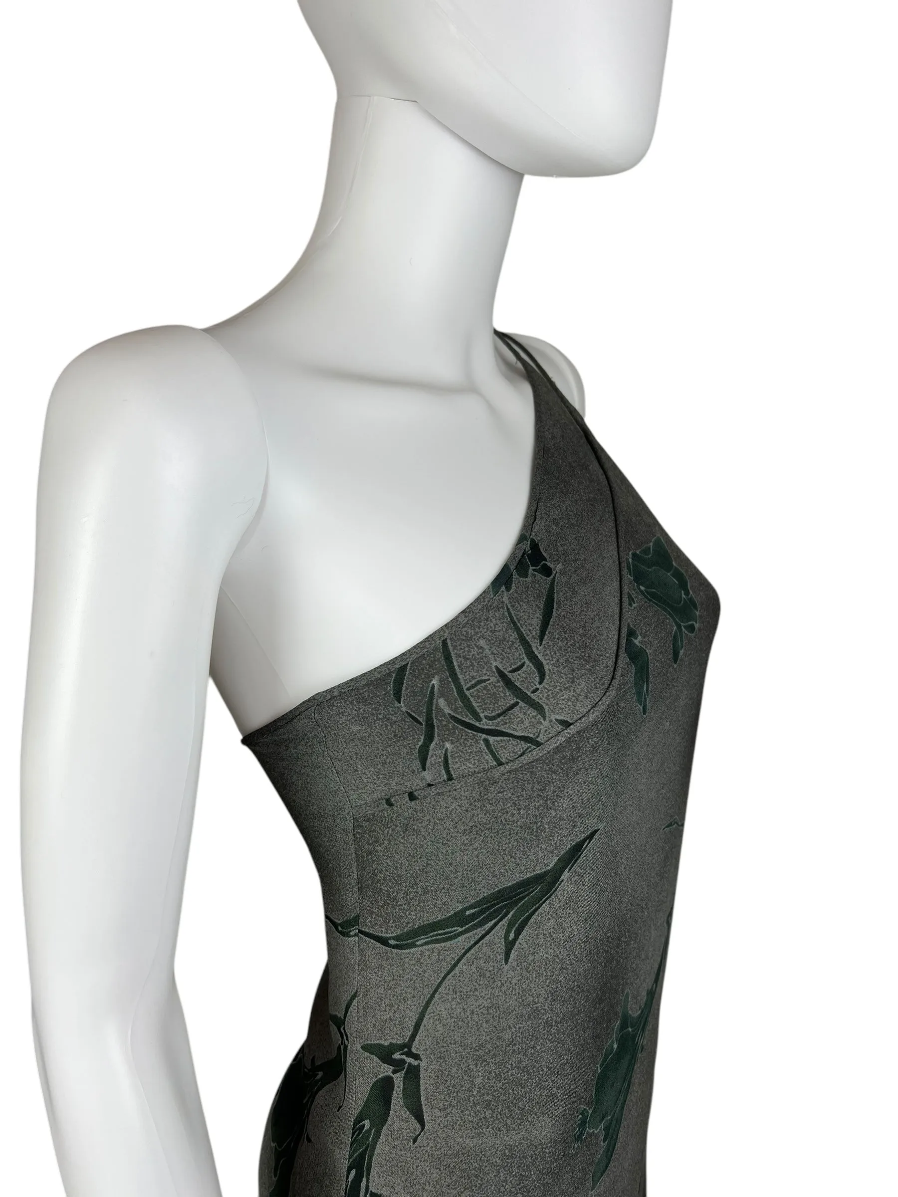 Emporio Armani 1990s asymmetric slip dress