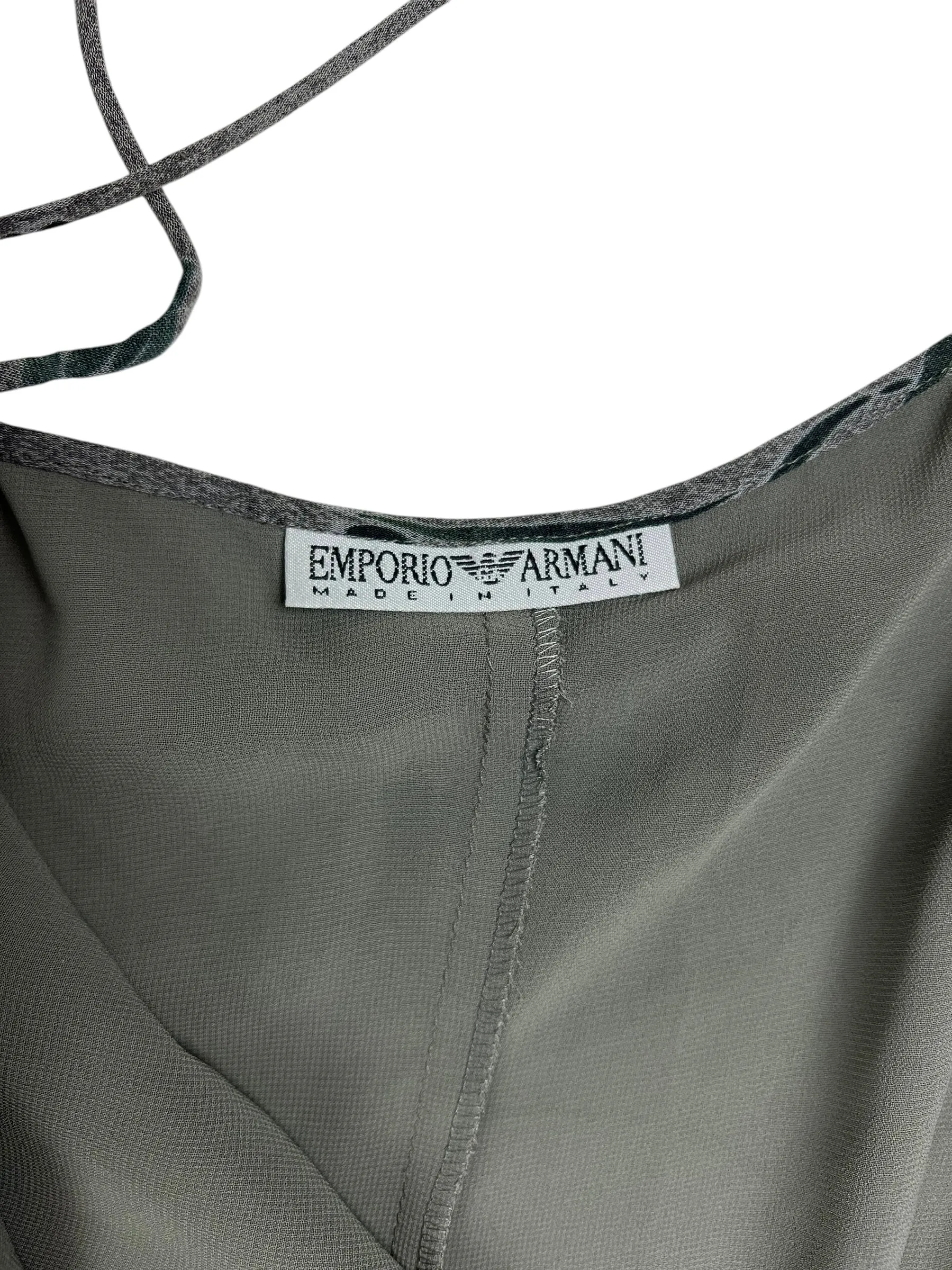 Emporio Armani 1990s asymmetric slip dress