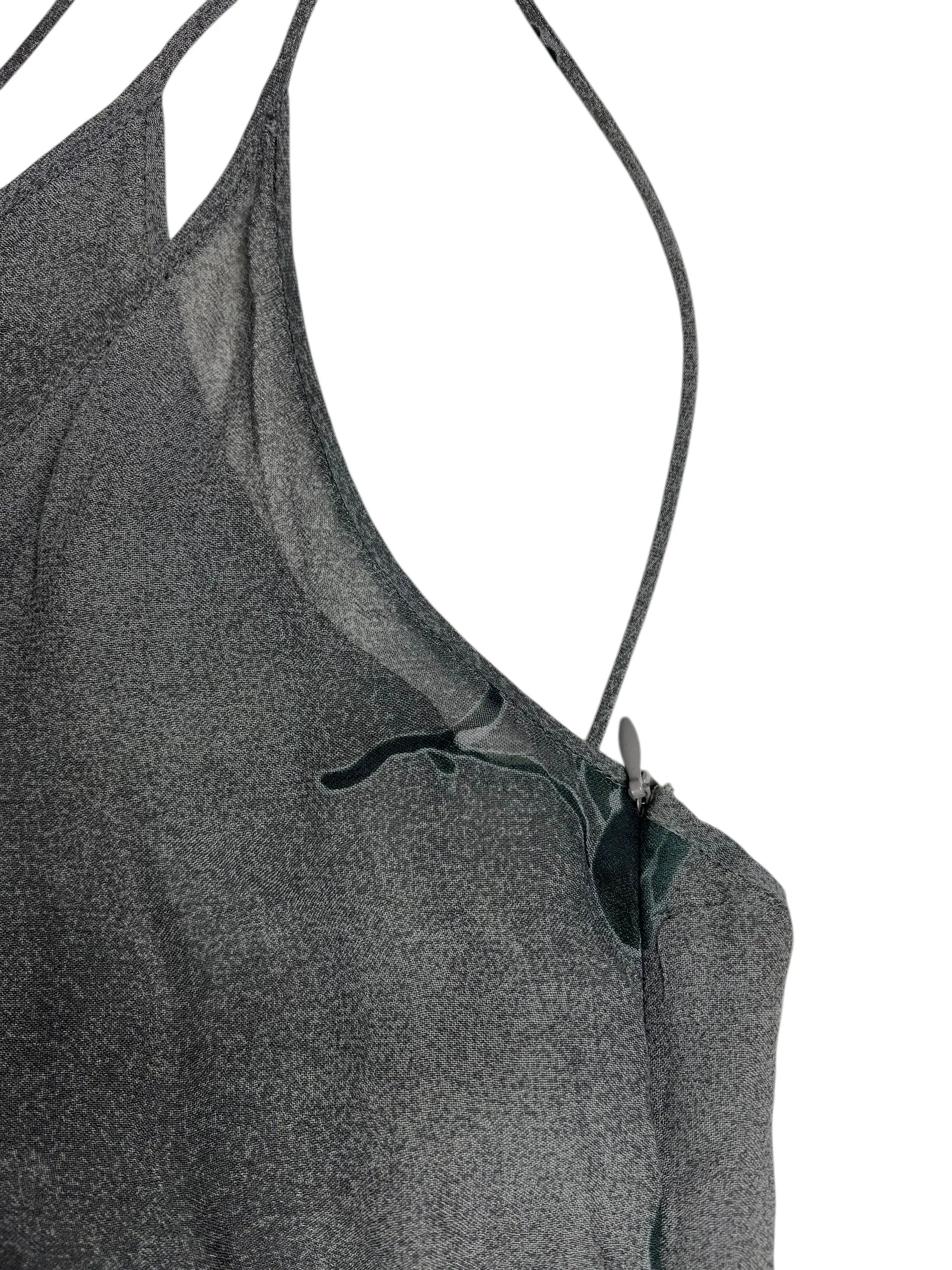 Emporio Armani 1990s asymmetric slip dress