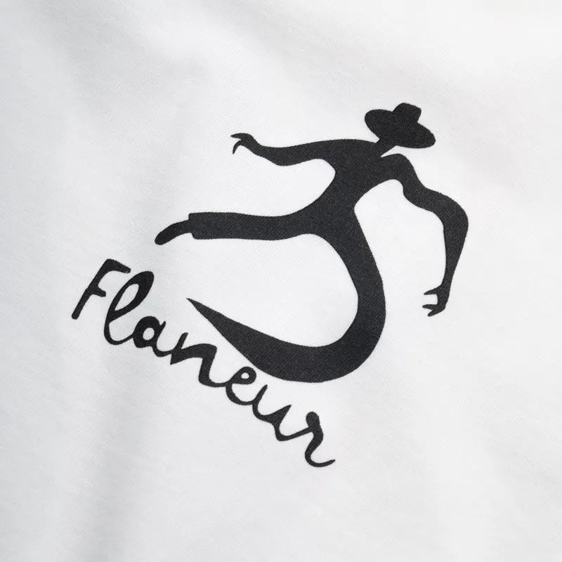 Flaneur Swirl Tee - White