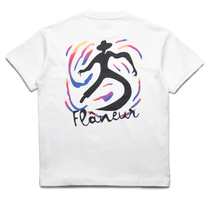 Flaneur Swirl Tee - White
