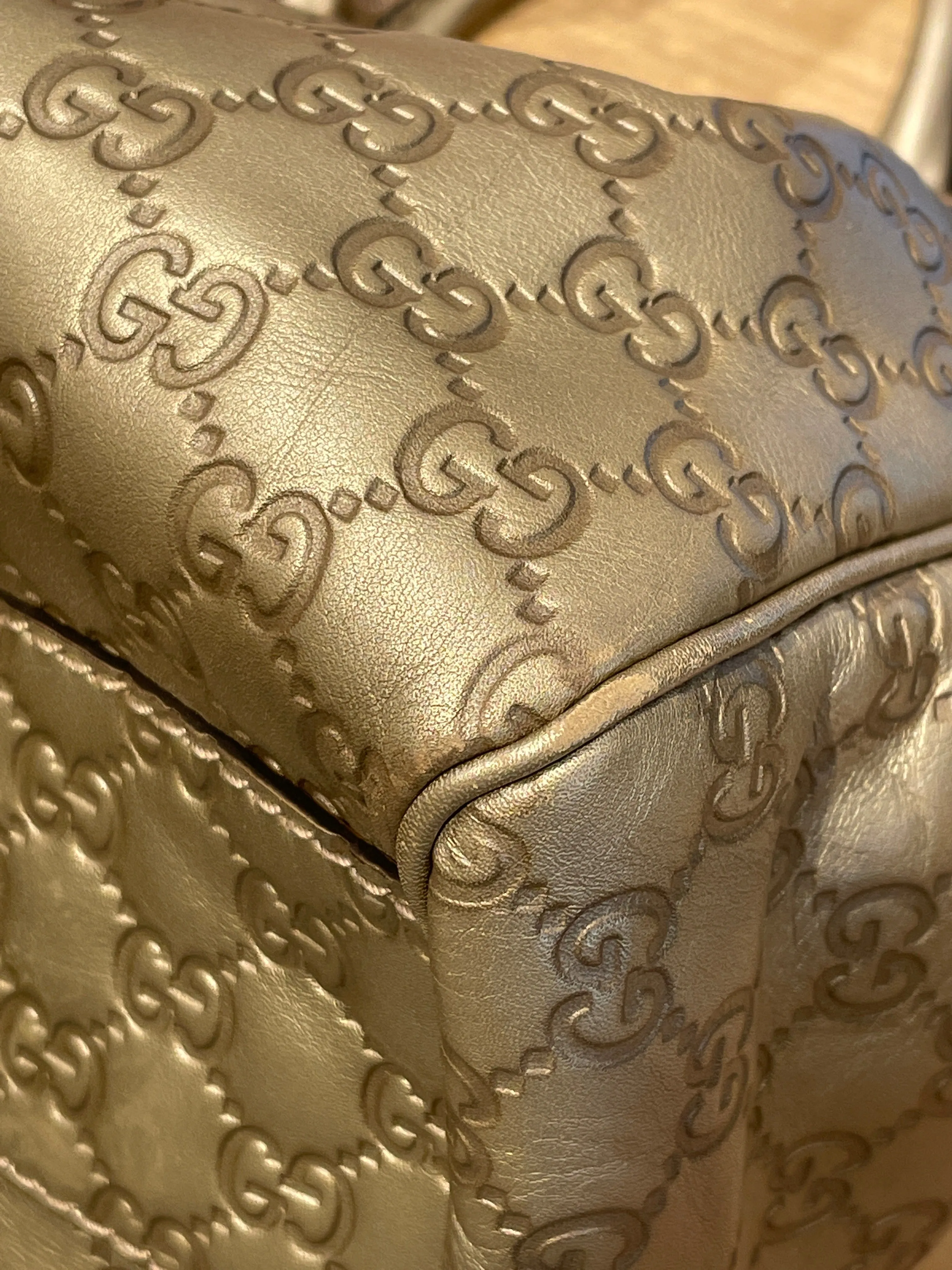GUCCI/Hand Bag/L/Monogram/MLT/GG Signature Sukey